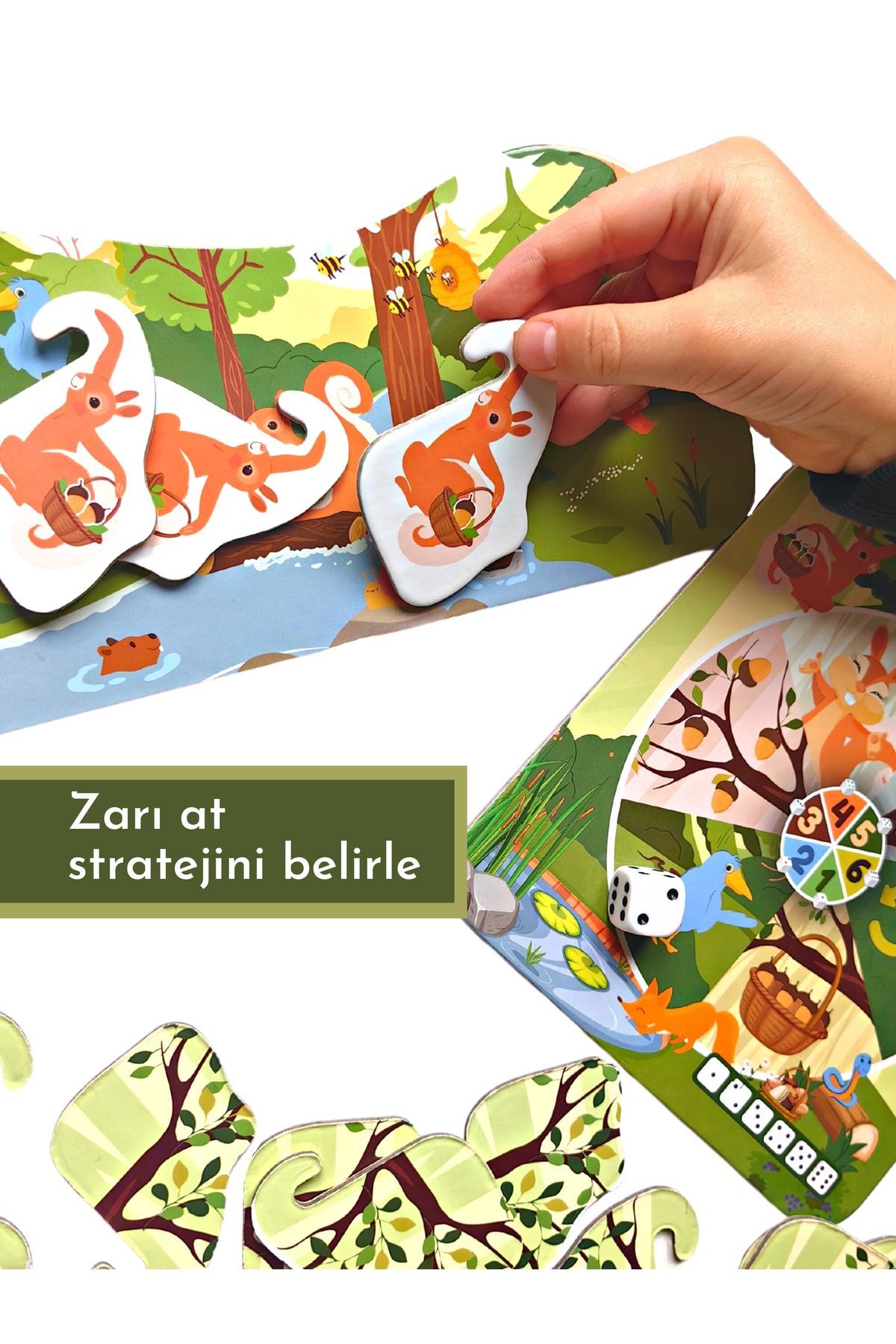 DoerKids Sinsi Sincaplar 3d Eğitici Strateji Kutu Oyunu | Sneaky Squirrel fotoğrafı 3 (önizleme)