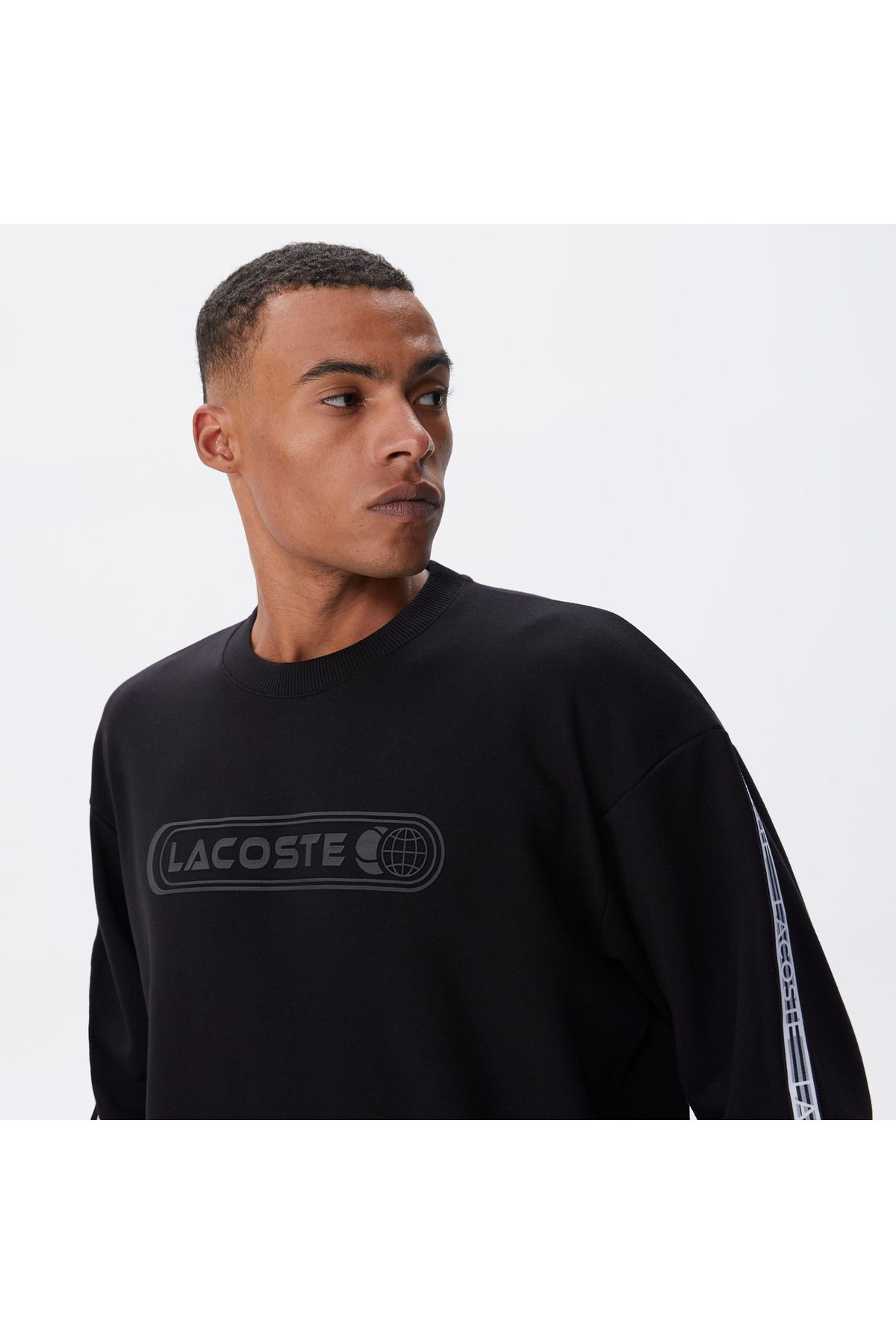 سویشرت مشکی مردانه پیراهن سیاه اورجینال Lacoste