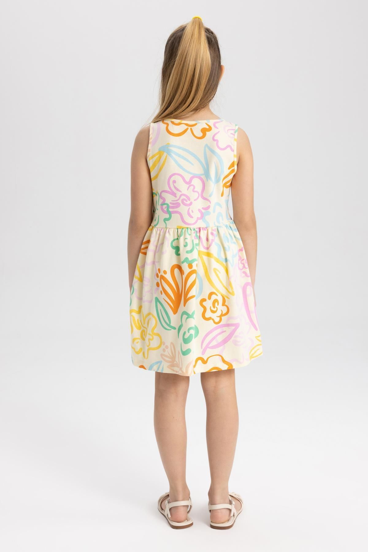 لباس مجلسی دخترانه زرد دفکتوDefacto | TYC00758022290 اورجینال - تصویر 6