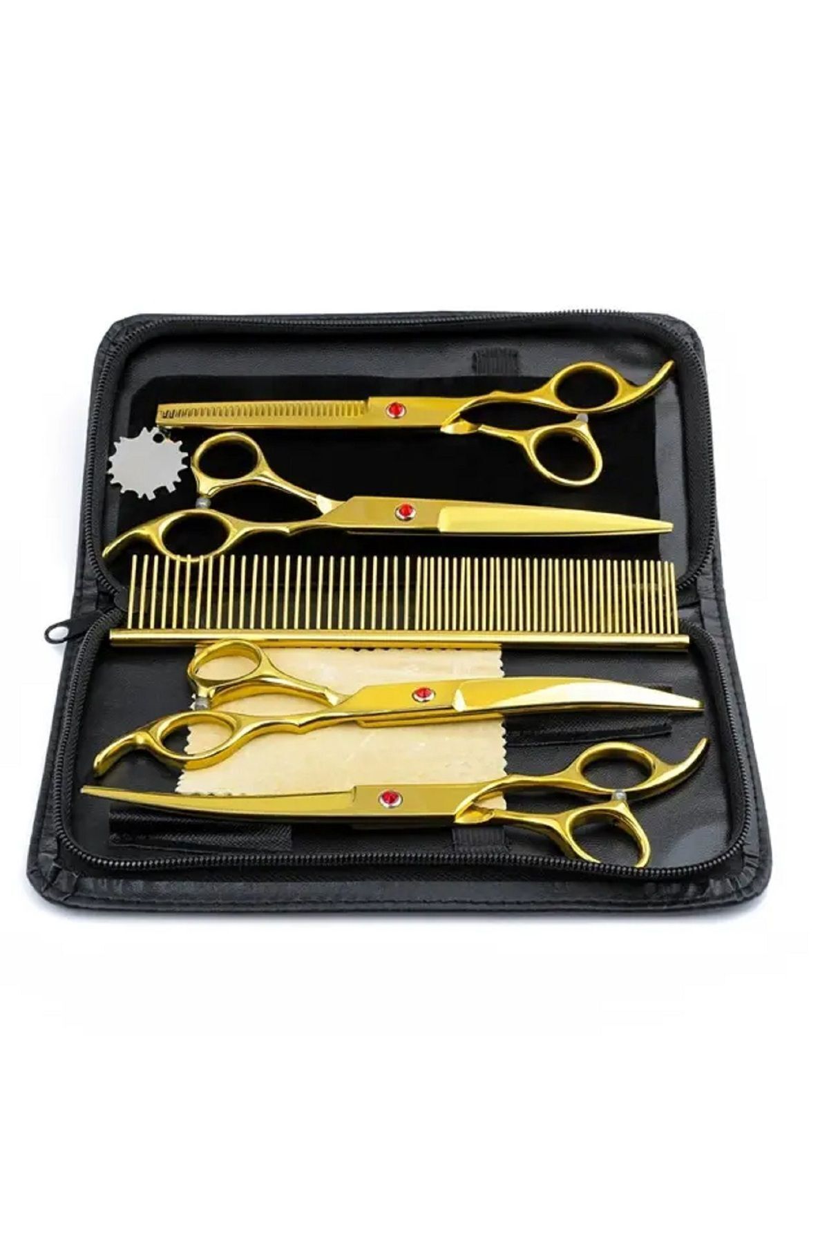 valkyrie 8 Parça 7.0 Inch 18 Cm Deri Çantalı Gold Pet shop Evcil