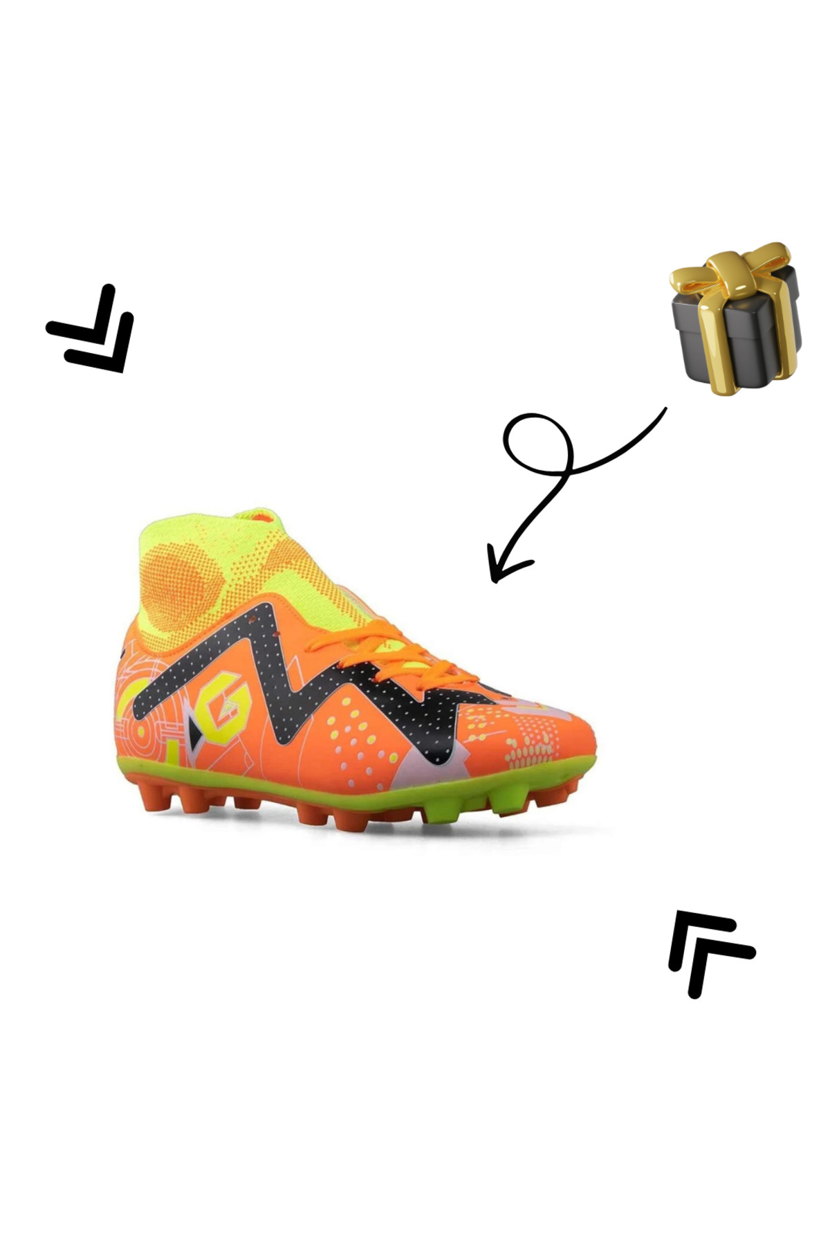 modamevsim Yeni Sezon Futbol Krampon Pro2 Suni Çim Ortopedik Ayakkabı
