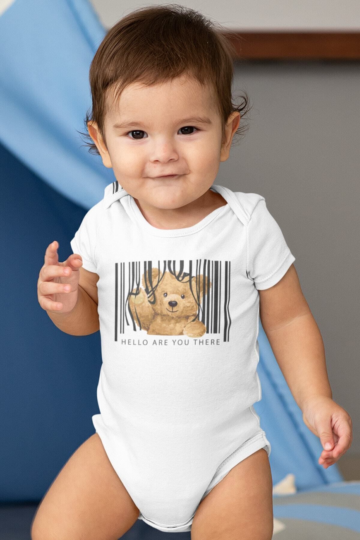 بادی بچگانه طرح خرس عروسکی ۱۰۰٪ پنبهای طرح Hello با چاپ آستین کوتاه کد ۵۴۰۳  بادی بچگانه طرح خرس عروسکی ۱۰۰٪ پنبهای طرح Hello با چاپ آستین کوتاه کد ۵۴۰۳