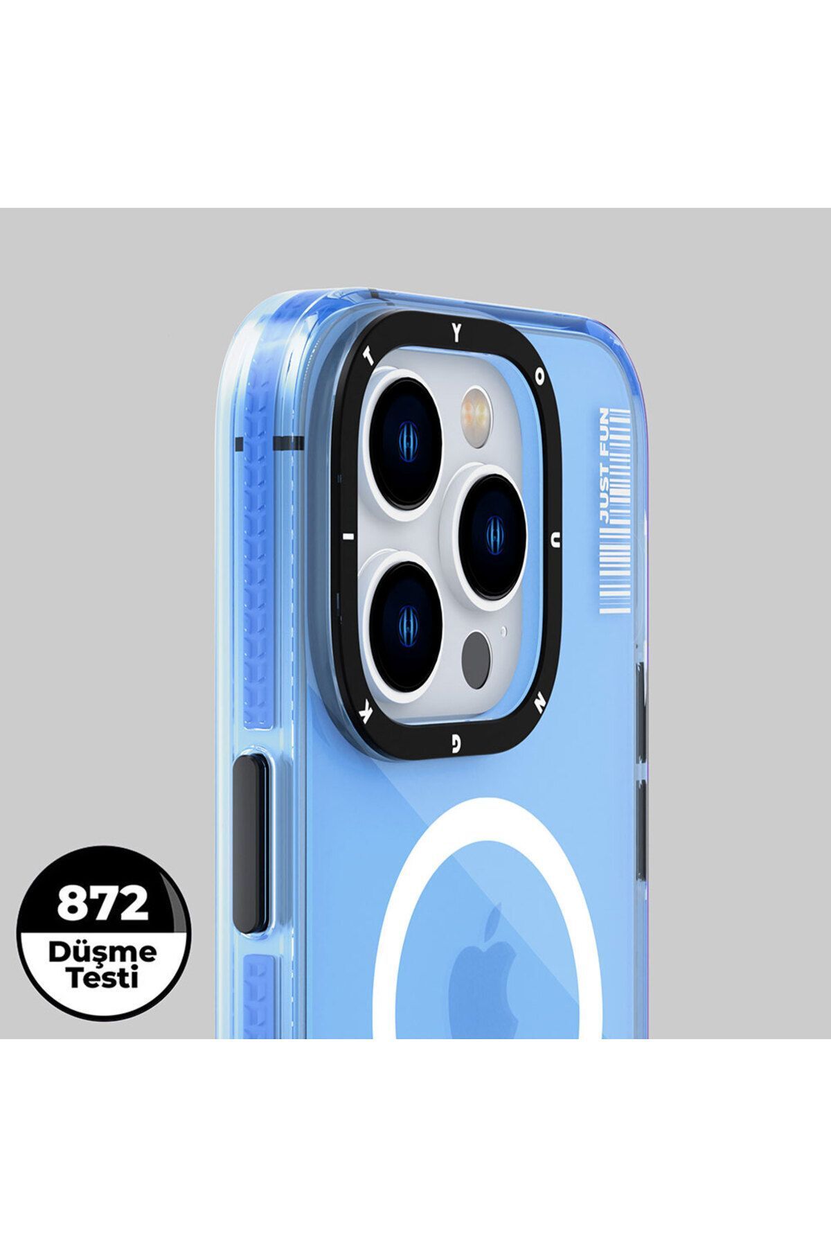 iPhone 15 Pro YoungKit Crystal Color Serisi Magsafe Uyumlu Kılıf - Pembe
