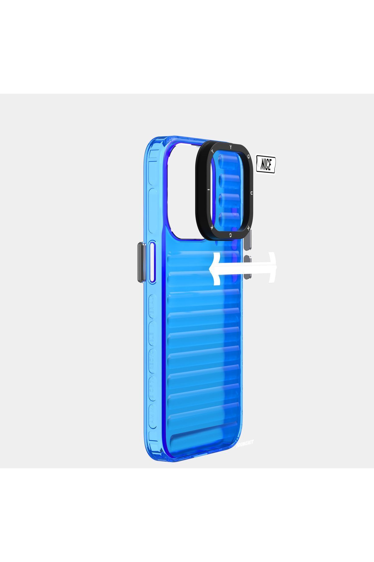 iPhone 15 Pro YoungKit Luggage FireFly Serisi Kılıf - Mavi