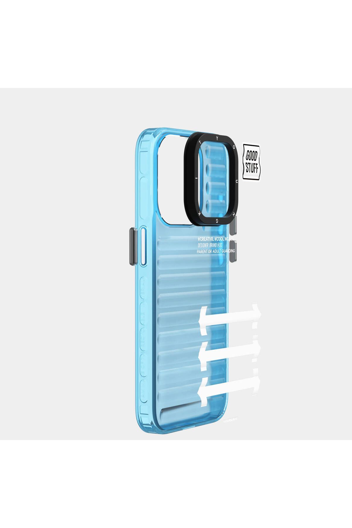 iPhone 15 Pro YoungKit Luggage FireFly Serisi Kılıf - Sierra Mavi