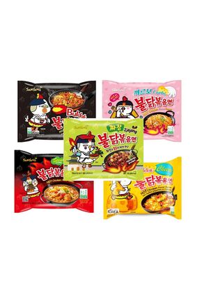 samyang Hot Chicken Ramen 5'li Kombo Karışık Paket