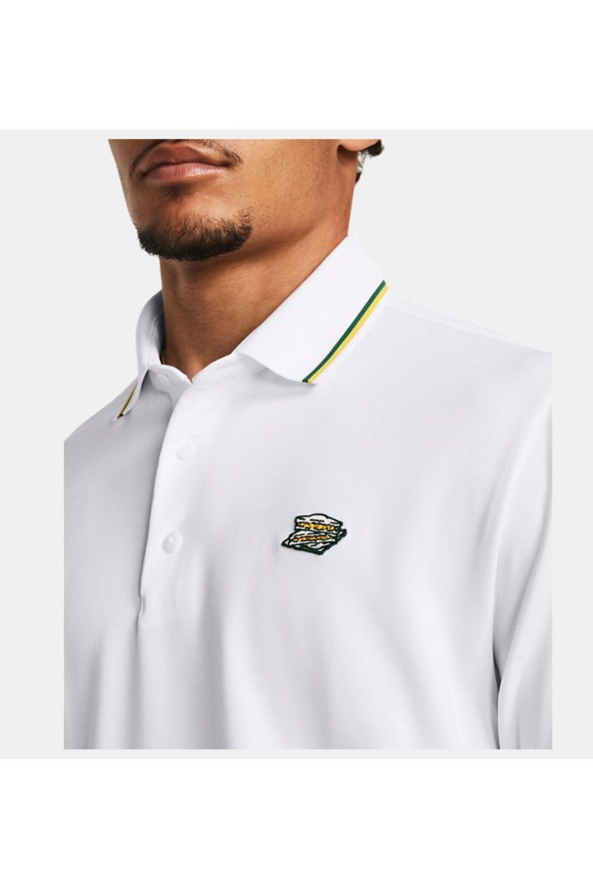 تی شرت ورزشی سفید مردانه پلی آف UA 3.0 LE POLO 1384133 100 Under Armour