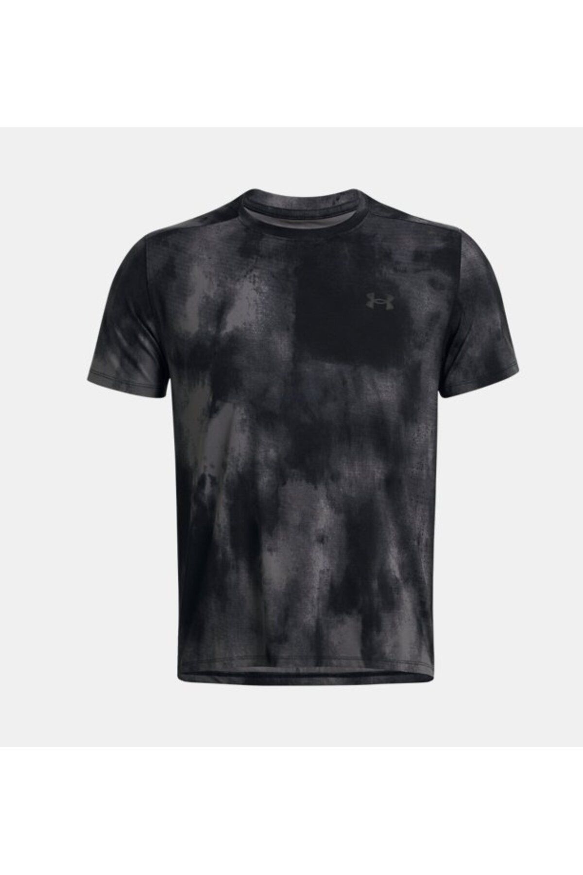 تی شرت ورزشی مشکی مردانه راه اندازی UA آستین کوتاه شستشوی نخبگان 1382615 001 Under Armour