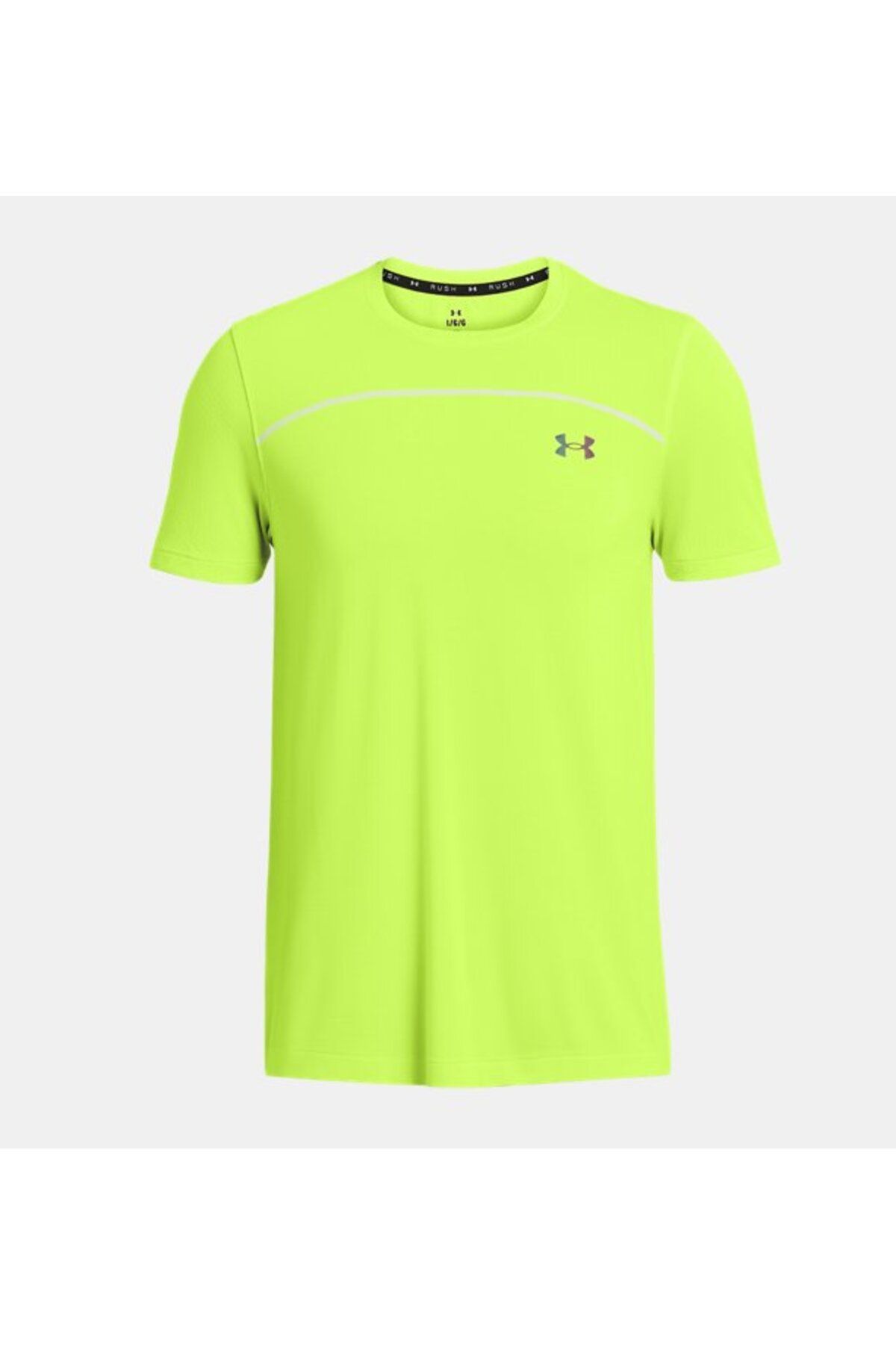 تی شرت ورزشی زرد مردانه آستین کوتاه یکپارچه و ناپدید می شود 731 Under Armour