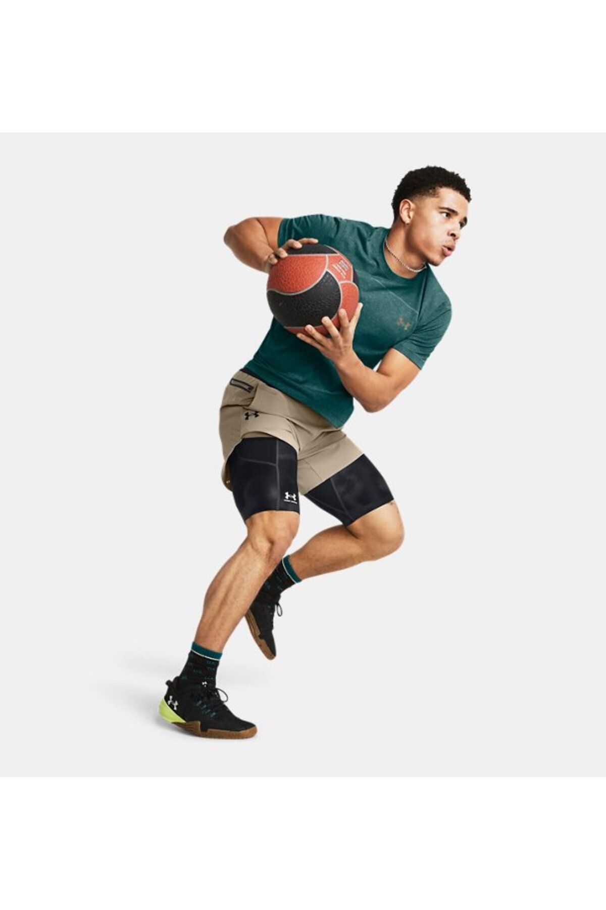 شورت ورزشی نود مردانه های بافته شده در اوج 1376782 203 Under Armour