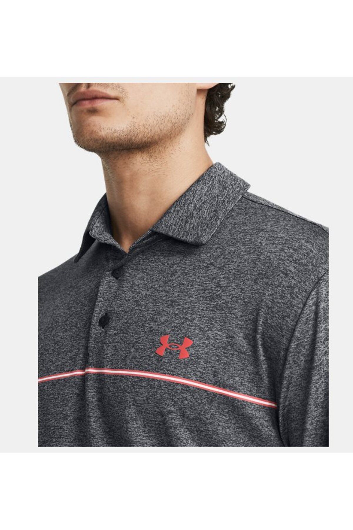 تی شرت ورزشی خاکستری مردانه UA 3.0 POLO 005 Under Armour
