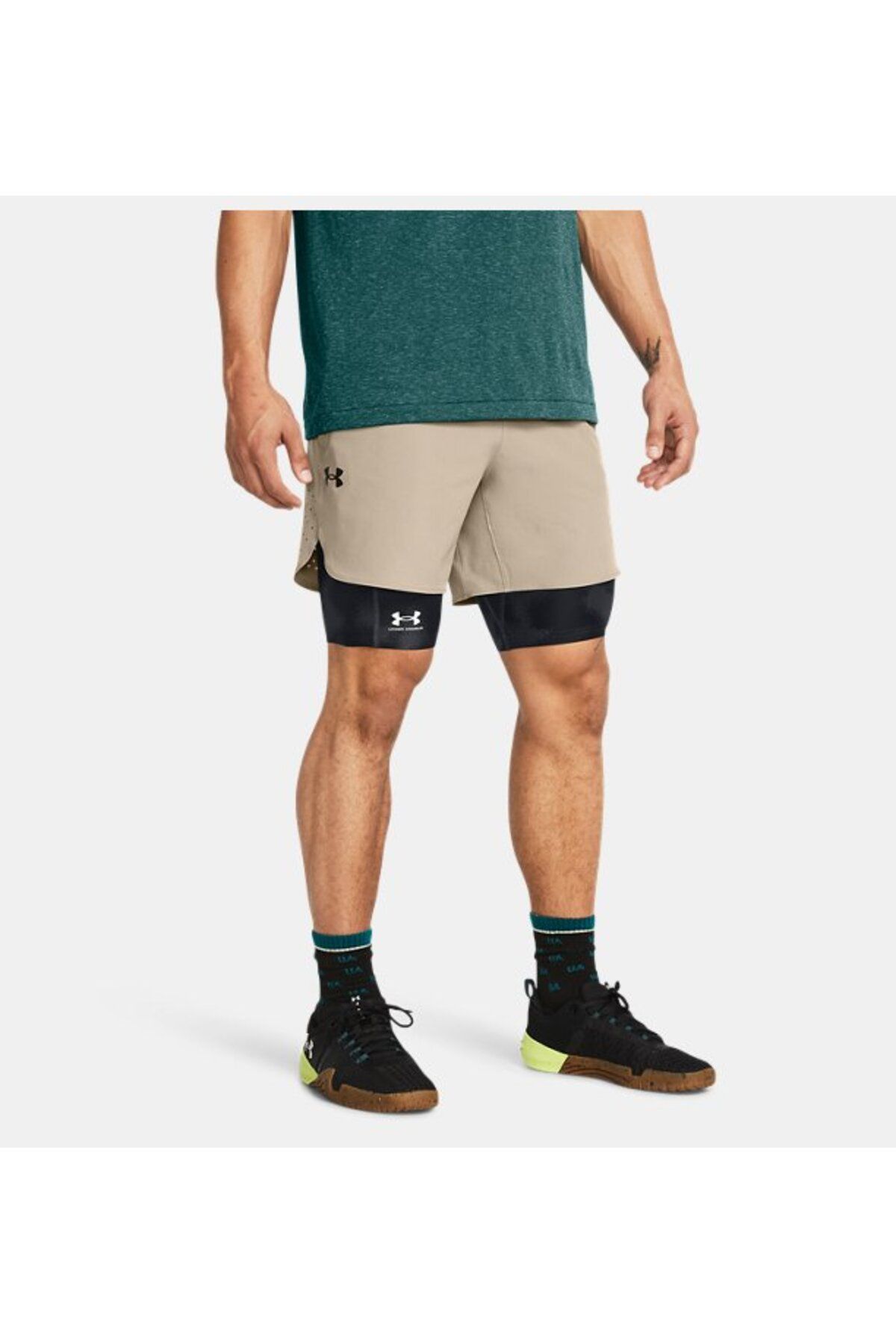 شورت ورزشی نود مردانه های بافته شده در اوج 1376782 203 Under Armour