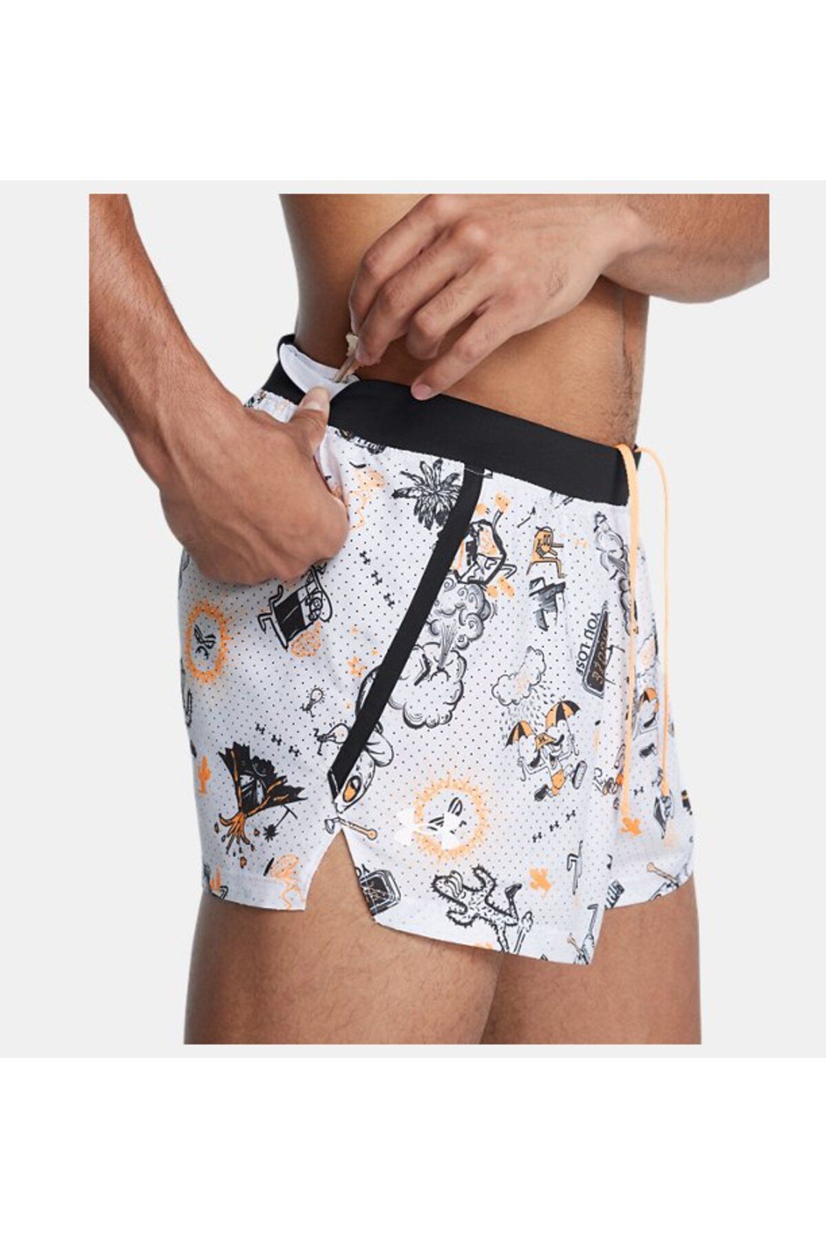 شورت ورزشی سفید مردانه UA ما 2 '' 'کوتاه 1383415 100 رانینگ می کنیم Under Armour