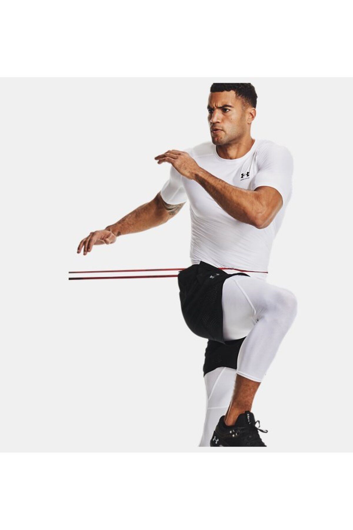 تی شرت ورزشی سفید مردانه آستین کوتاه ISO CHILL در UA 1365229 100 Under Armour