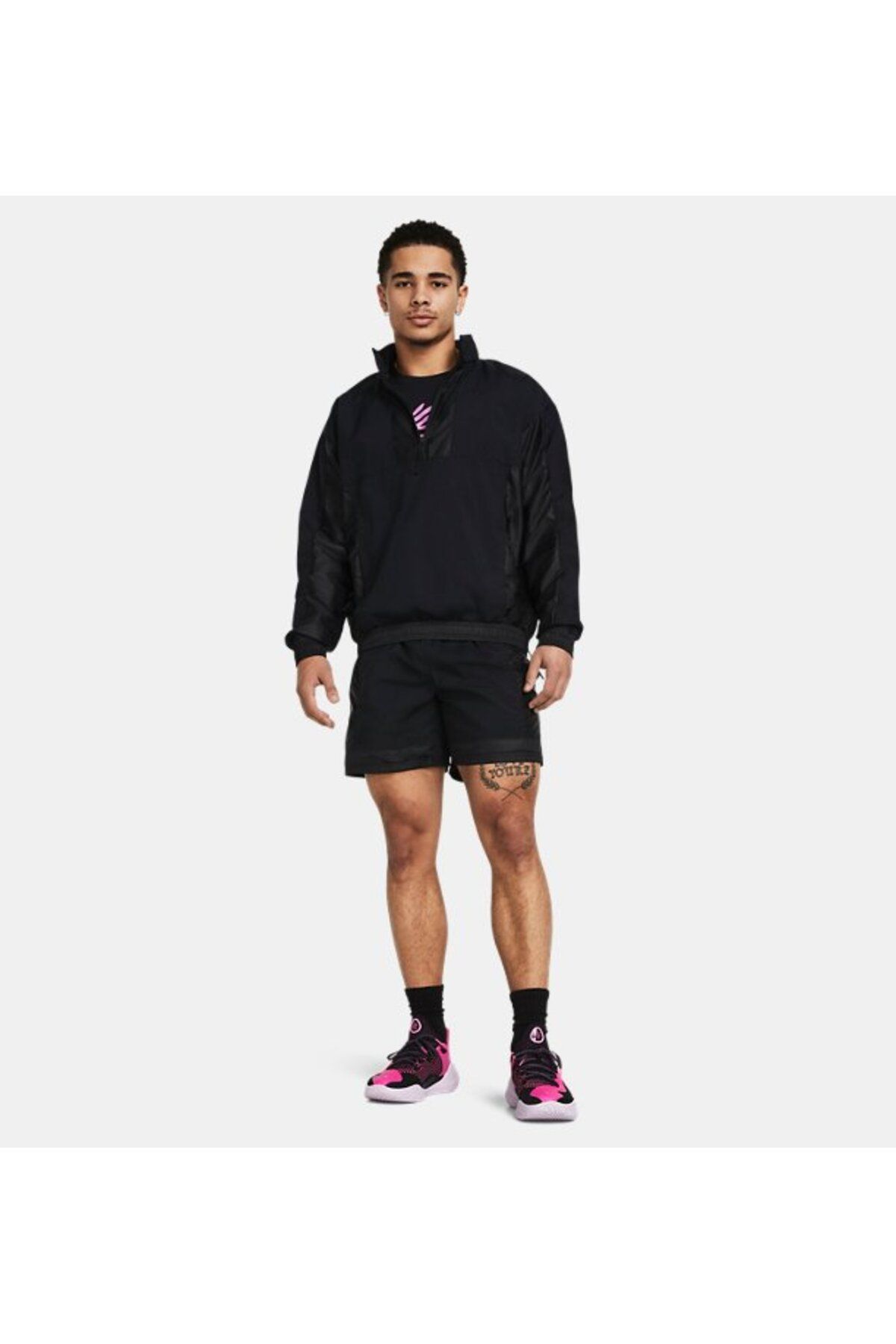 سویشرت ورزشی مشکی مردانه کت بافندگی 001 اورجینال Under Armour