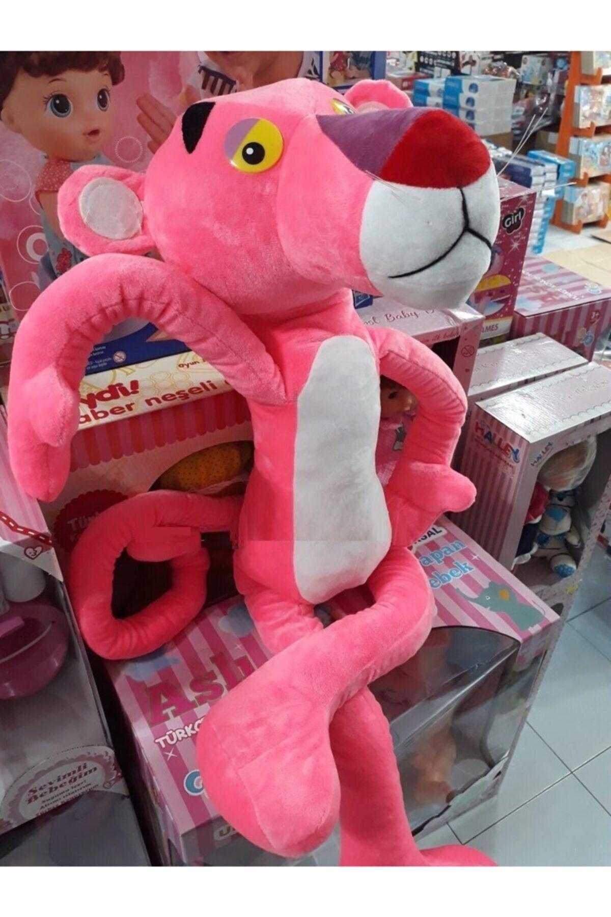 OYUNCAKSAH L Pink Panther 100cm Pink Panther Plush Full 1 Meter Gift Toy Velvet Large Size Trendyol