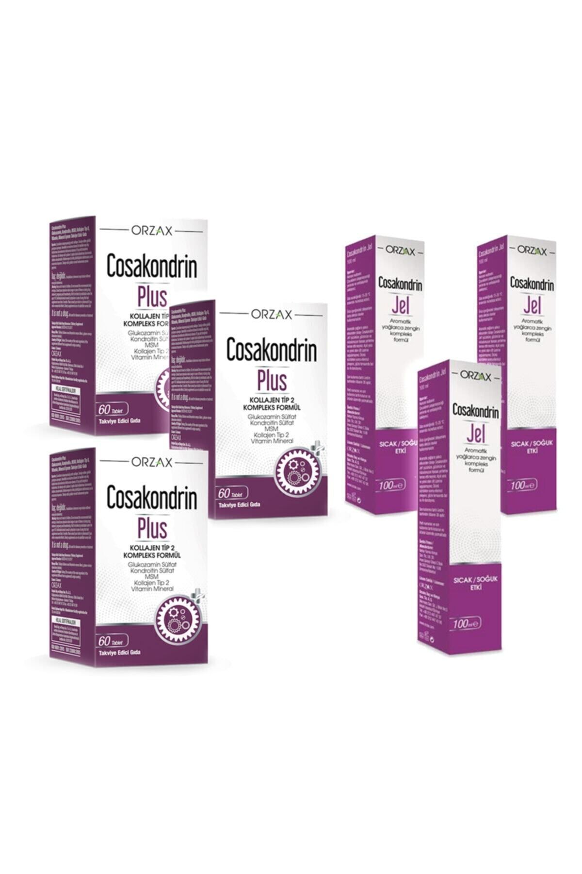 Plus 60 Tablet Ve Cosakondrin Jel 100 ml Seti X3 Adet