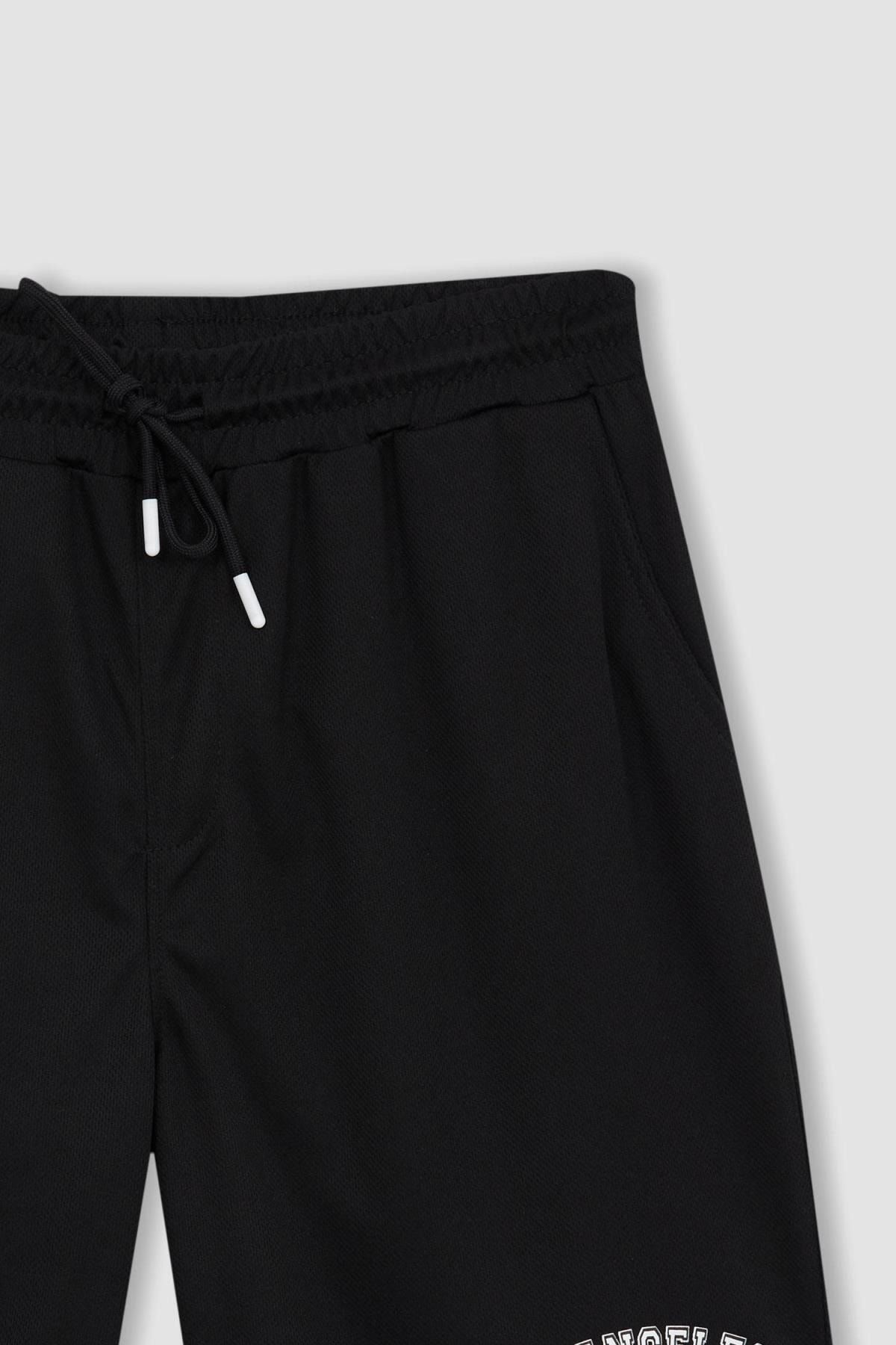 شورت و شلوارک مردانه مشکی دفکتو | A1694AX23SM اورجینال - تصویر 7