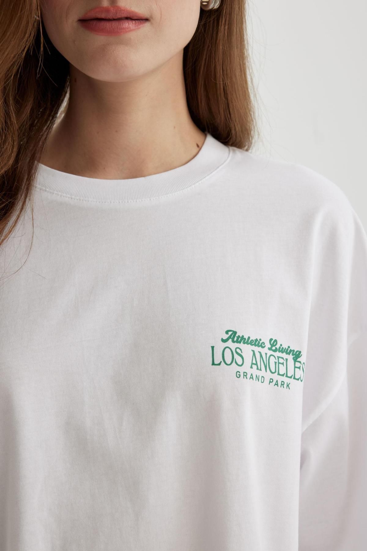 تی شرت زنانه دفاکتو | C7458AX24SM Defacto - Image 5