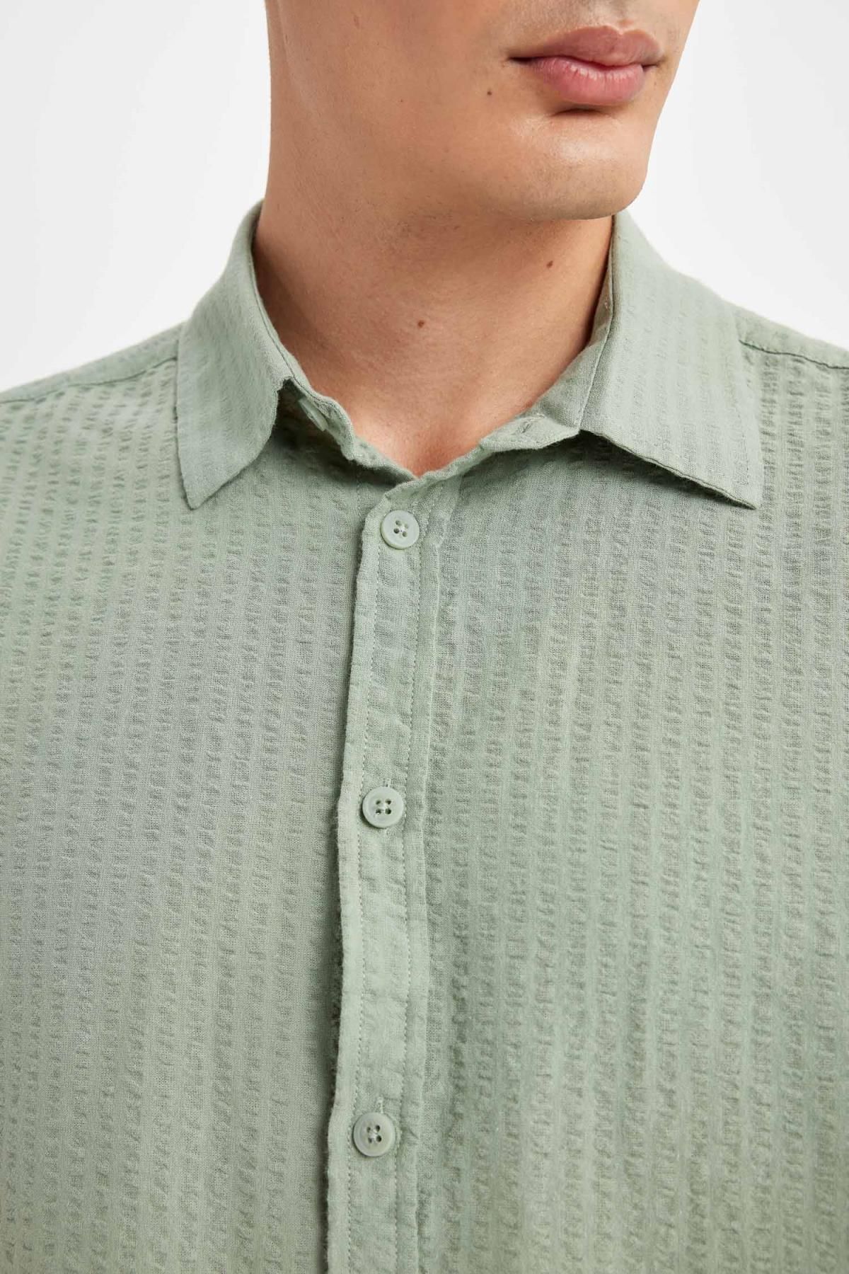 پیراهن مردانه دفاکتو | D4622AX24HS Defacto - Image 5