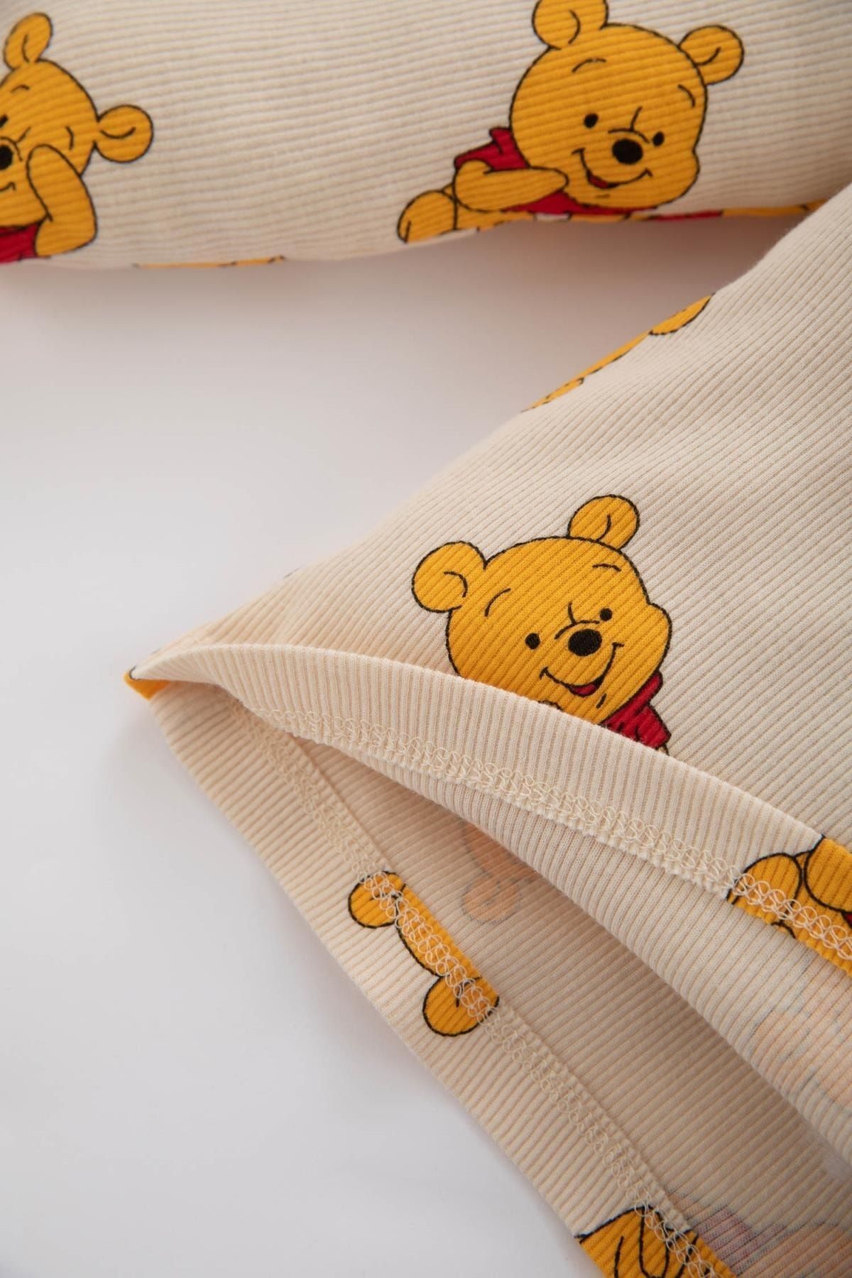 DeFacto-Disney Winnie The Pooh Pyjama-Set für Babyjungen – Kurzarm, geripptes Unterhemd, 2er-Set Z4291a223sp 6