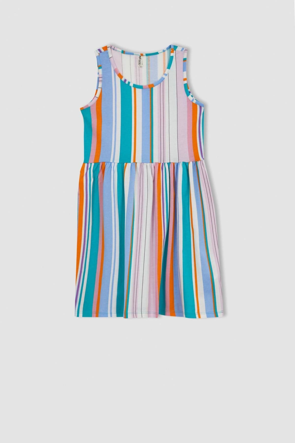 لباس مجلسی دخترانه سبز دفکتوDefacto | TYC00778073843 اورجینال - تصویر 8