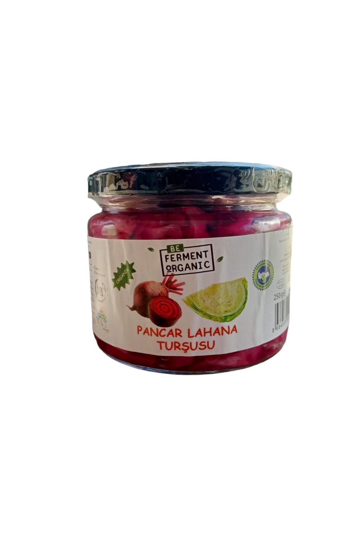 Beferment Organik Pancar Lahana Turşusu 250 g