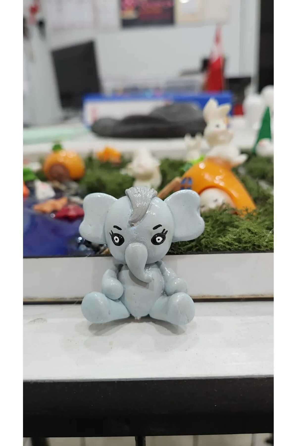 Fil 1 Adet Minyatür Figür Mini Figür Minyatür Eşya Dekor Diorama