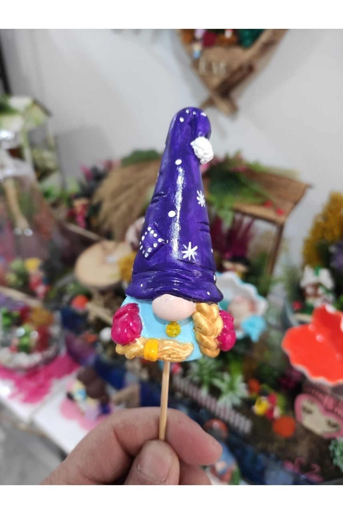 Burnuk Maket Kürdanlı Cupcake Pasta Süsü Doğum Günü Süsleri Kürdan Süsü