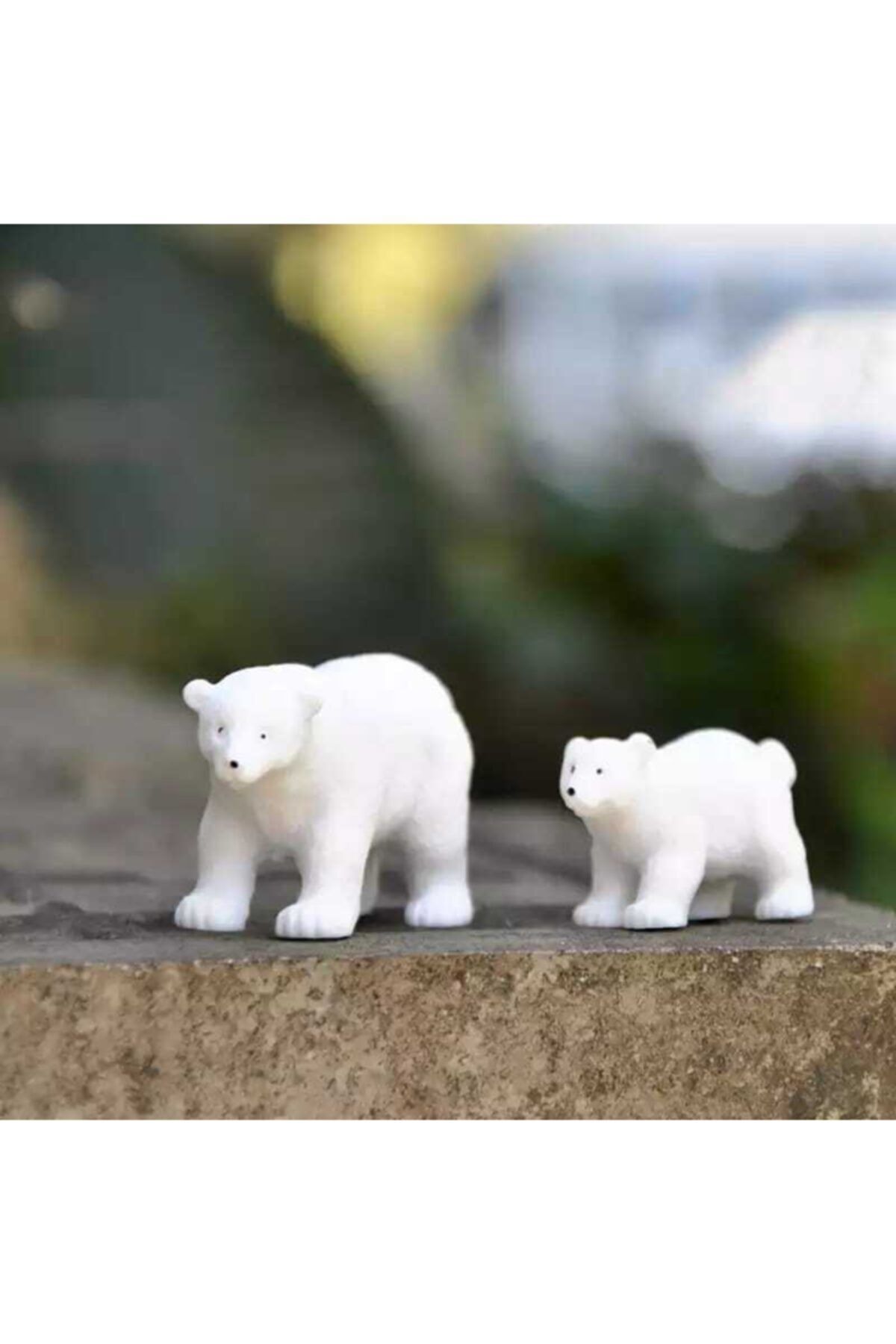 9 Parça Kutup Ayısı Teraryum Obje Minyatür Obje Teraryum Aksesuar