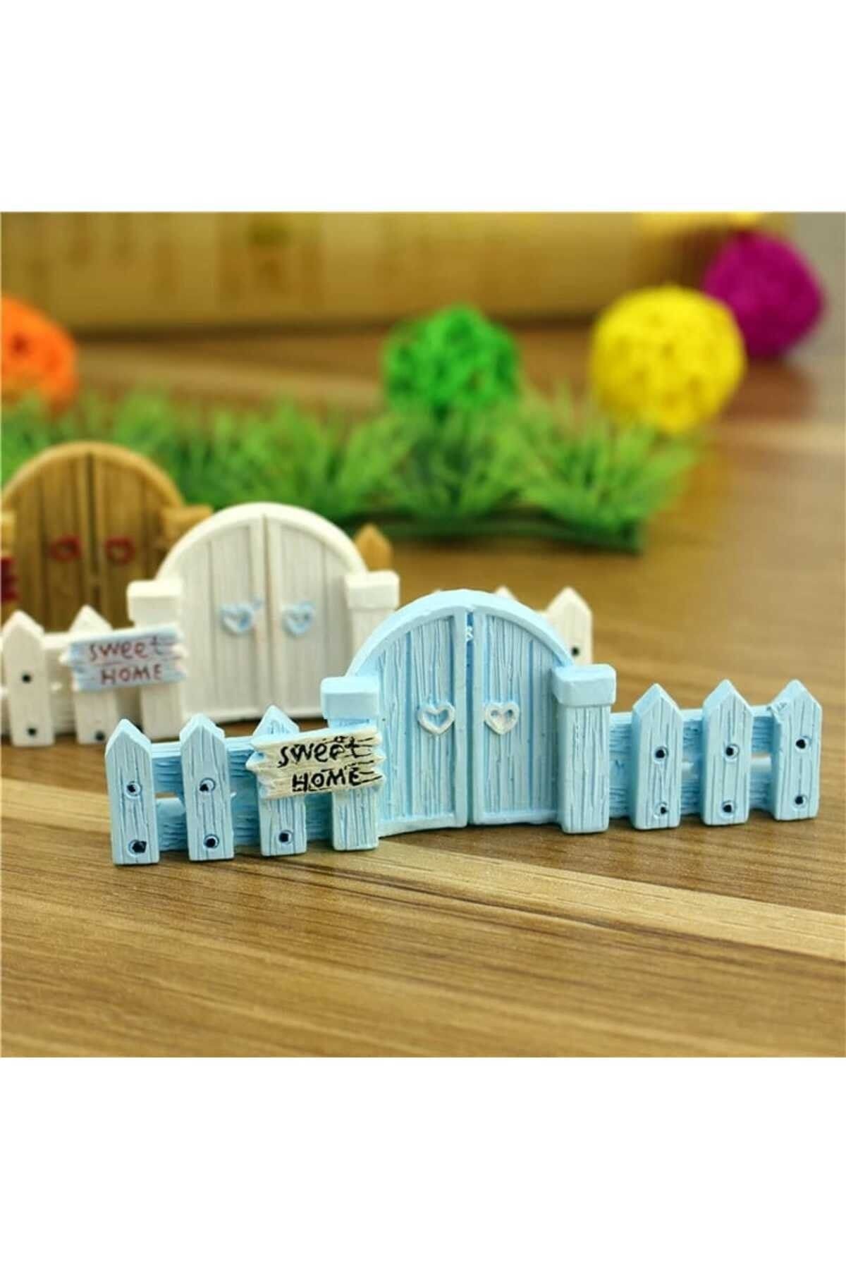 1 Adet Kapılı Çit Maket Kürdanlı Cupcake Pasta Süsü Doğum Günü Süsleri Kürdan Süsü