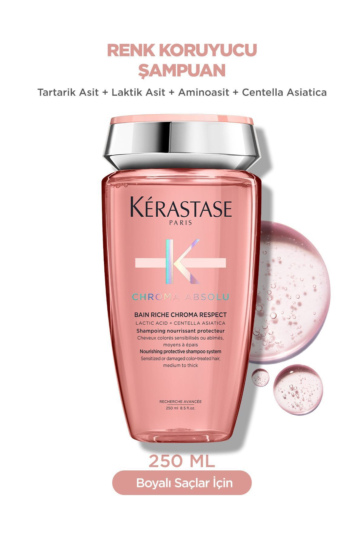 شامپو مغذی و محافظ کروما ابسولو برای موهای رنگ شده 250 میلی لیتر 1KER245 Kerastase