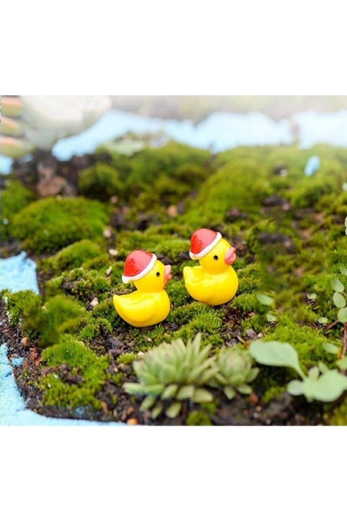 2'li Yılbaşı Ördekleri Teraryum Minyatür Obje Teraryum Diorama Malzemeleri Objeleri