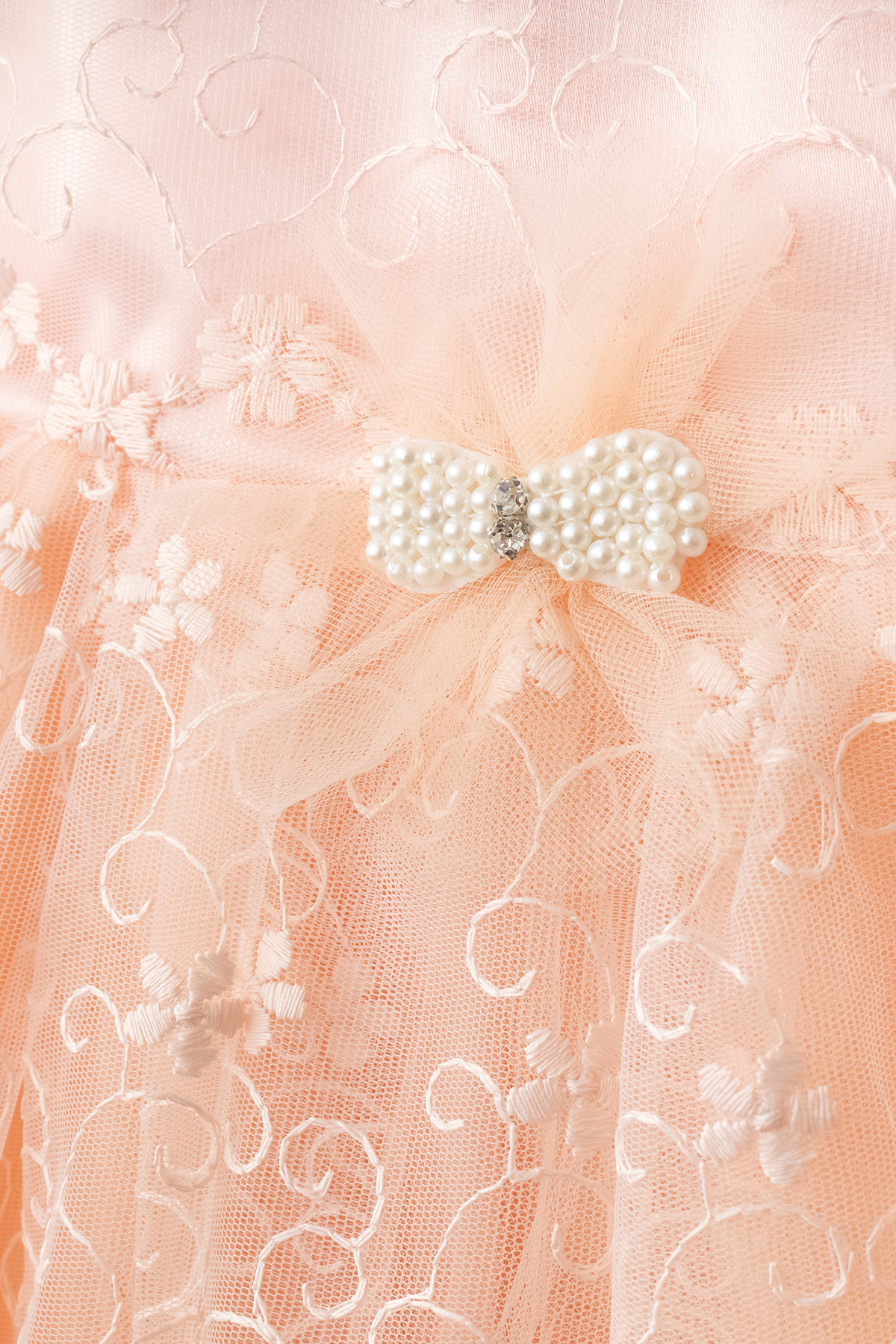 Harry&Millie Kız Bebek Yenidoğan Mevlüt Elbisesi Dantelli İncili fotoğrafı 3 (önizleme)