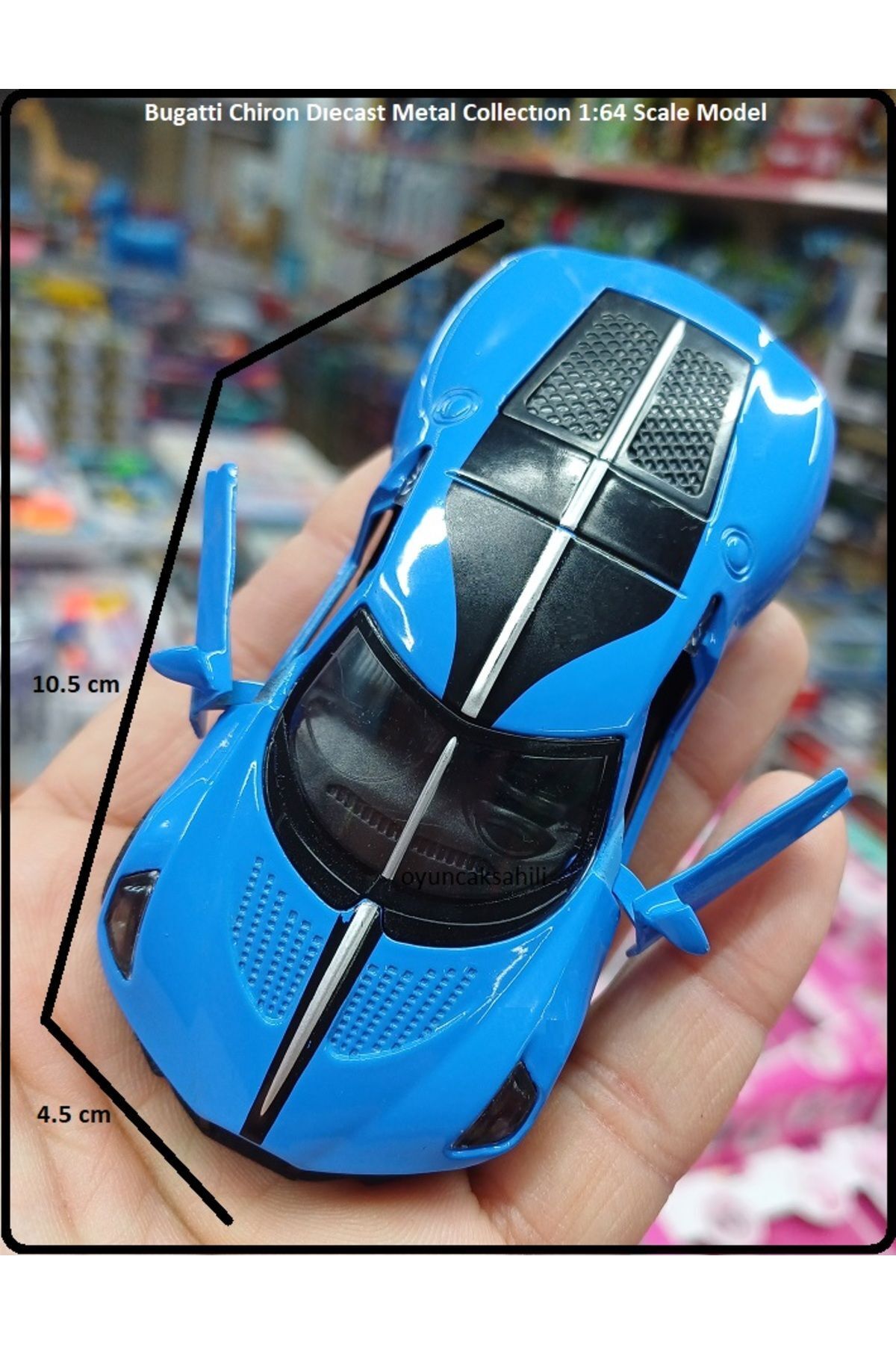 OYUNCAKSAHİLİ Bugatti Chiron Tarzı Diecast 1.64 Mini Koleksıyon