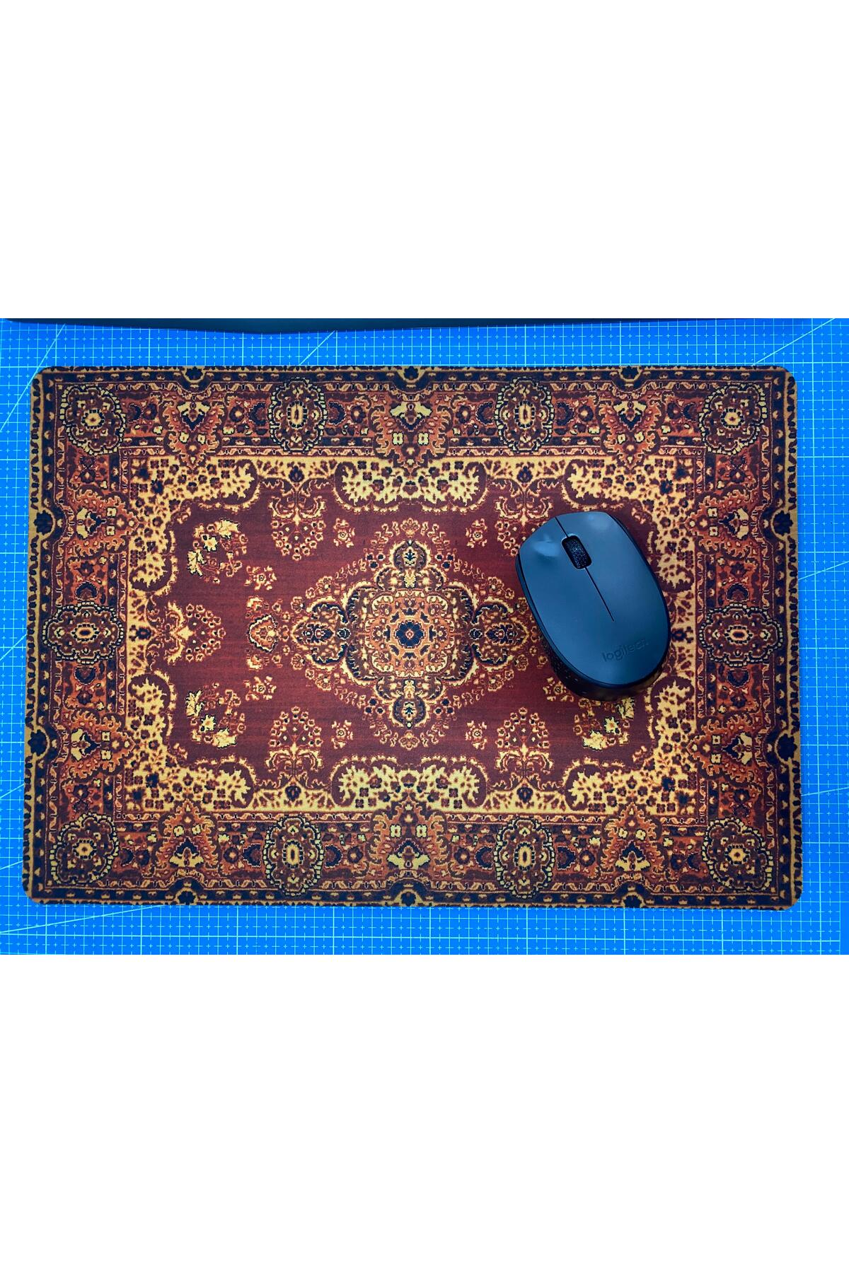 Halı Deseni Baskılı Orta Boy Mouse Pad (28x40 cm) 4