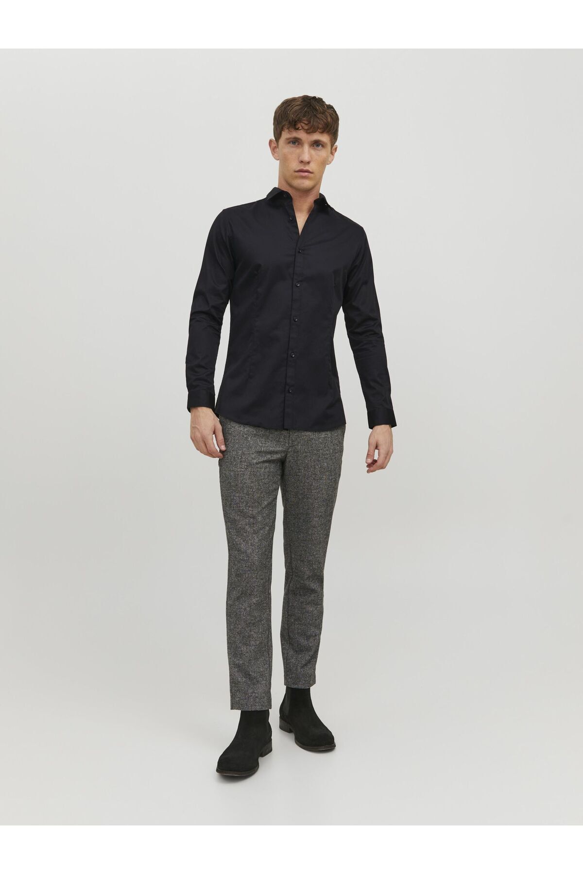پیراهن مردانه راسته آستین استاندارد | جک اند جونز Jack & Jones 12097662 - تصویر 5
