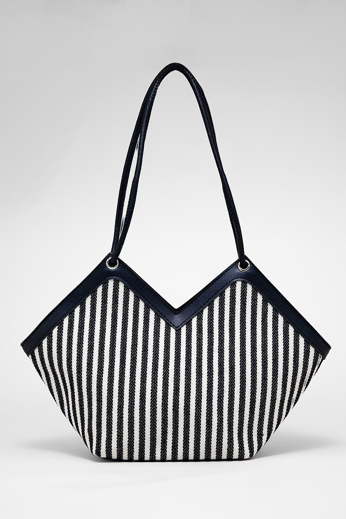 Women Straw Fabric Shoulder Bag Node