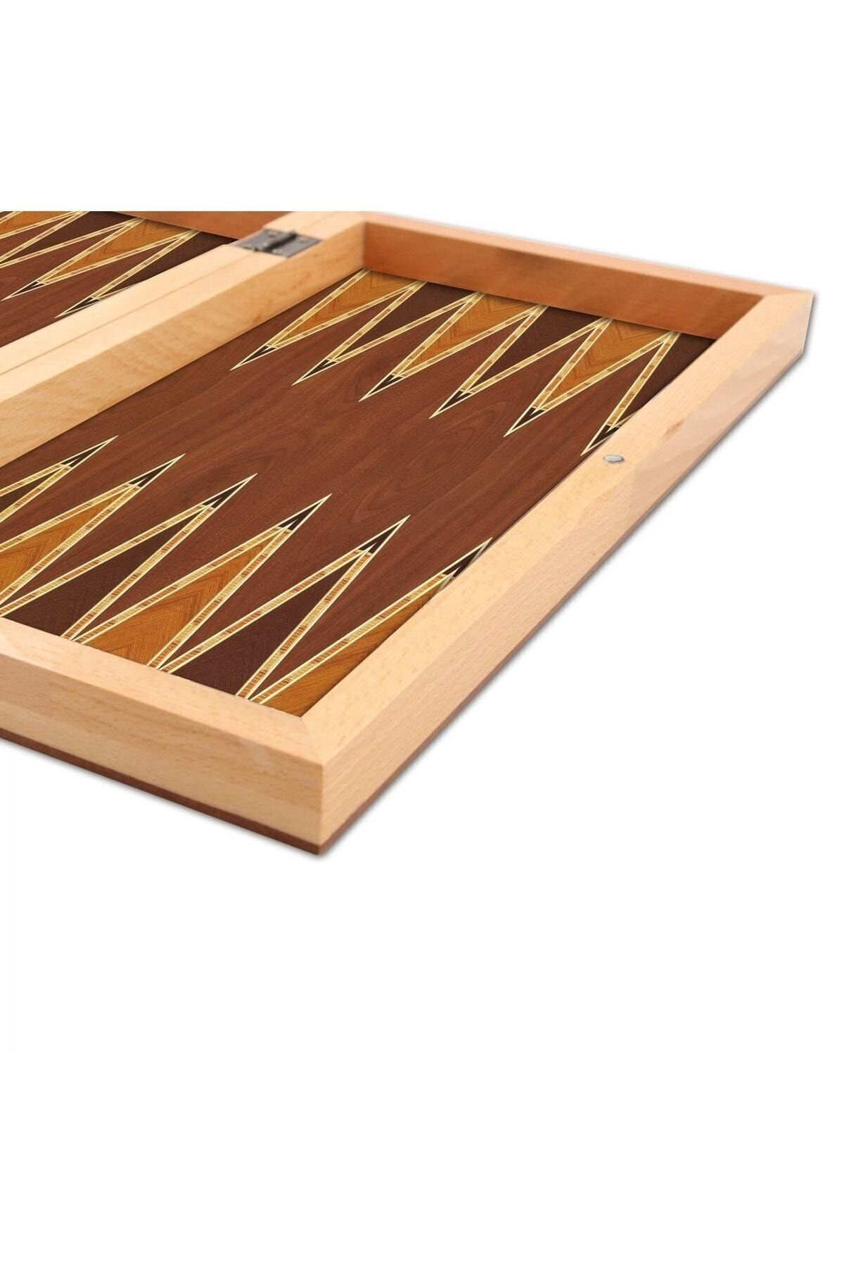 Onay Store-Solid Walnut Backgammon Large Size Backgammon - 1st Quality Large Size Backgammon - Luxury Polished Backgammon - Elite Backgammon Set 3
