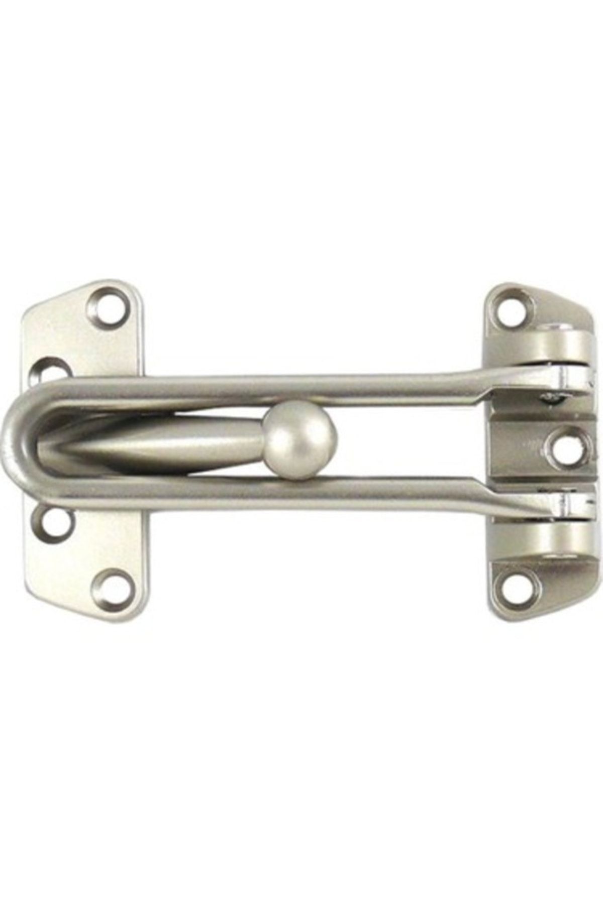 EraycanYapıMarket Emniyet Kelepçesi Çelik Ahşap Kapı Emniyet Mandalı Saten Renk