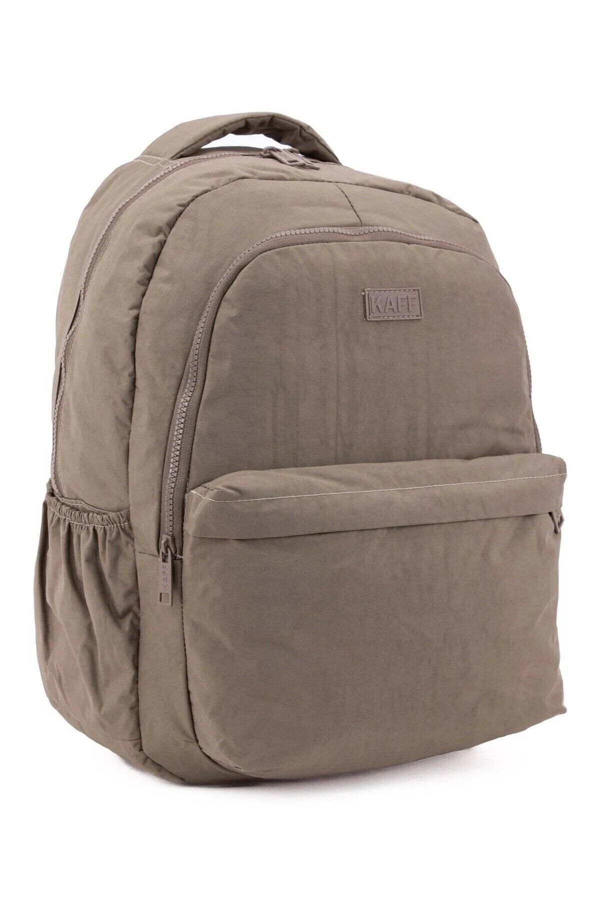 KAFF Waterproof Gray Crinkle School Bag - Multi-Compartment- Trendyol