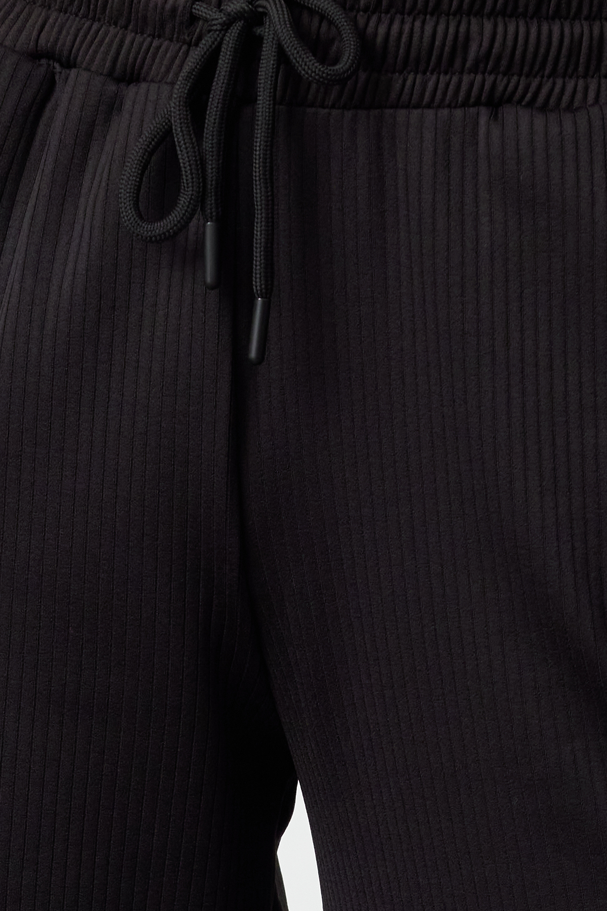 Trendyolmilla  Siyah Wide Leg Fitilli Esnek Pantolon TWOAW25PL00008 - Görsel 4