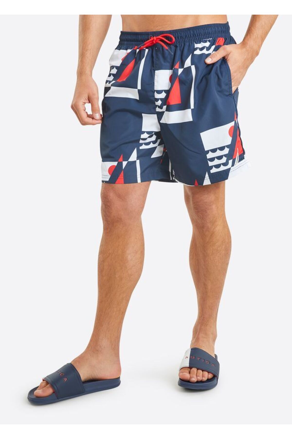Nautica Men's Navy Blue Sea Shorts - N1M01633