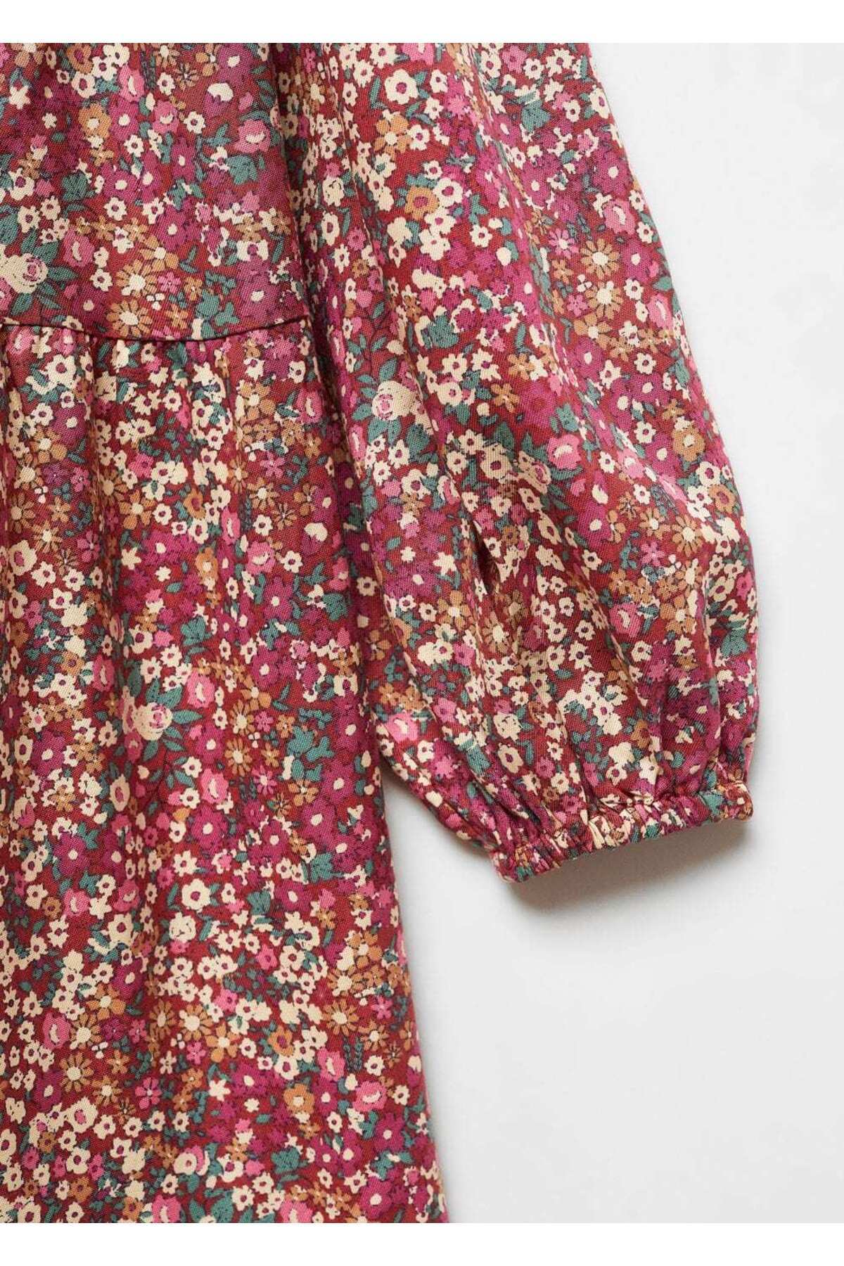 لباس مجلسی دخترانه قرمز منگوMANGO Kids | 67060667 اورجینال - تصویر 6