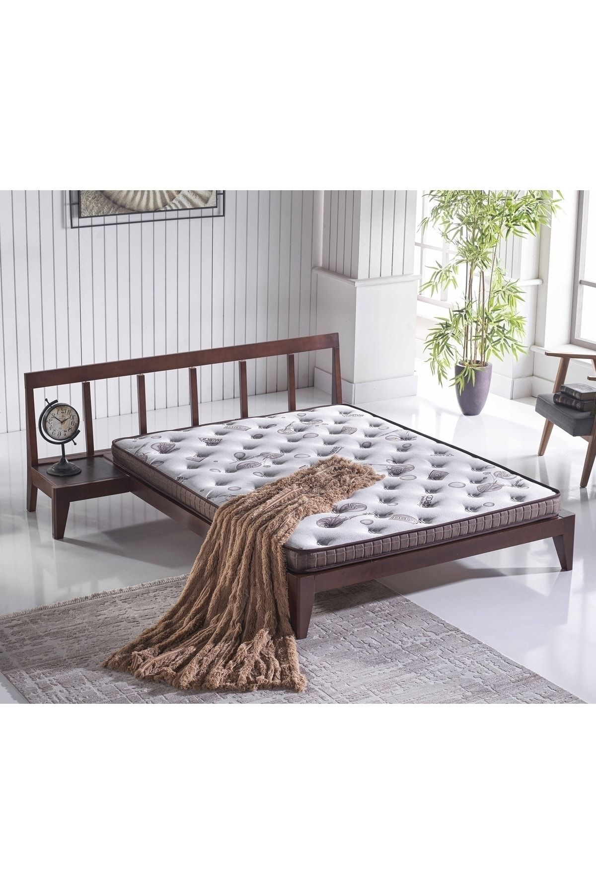 Bera Yatak Bamboo Full Ortopedik Yatak Pedi, Yatak Şiltesi, Topper, Yatak Ped, Yavrulu Yatağı / 8 Cm
