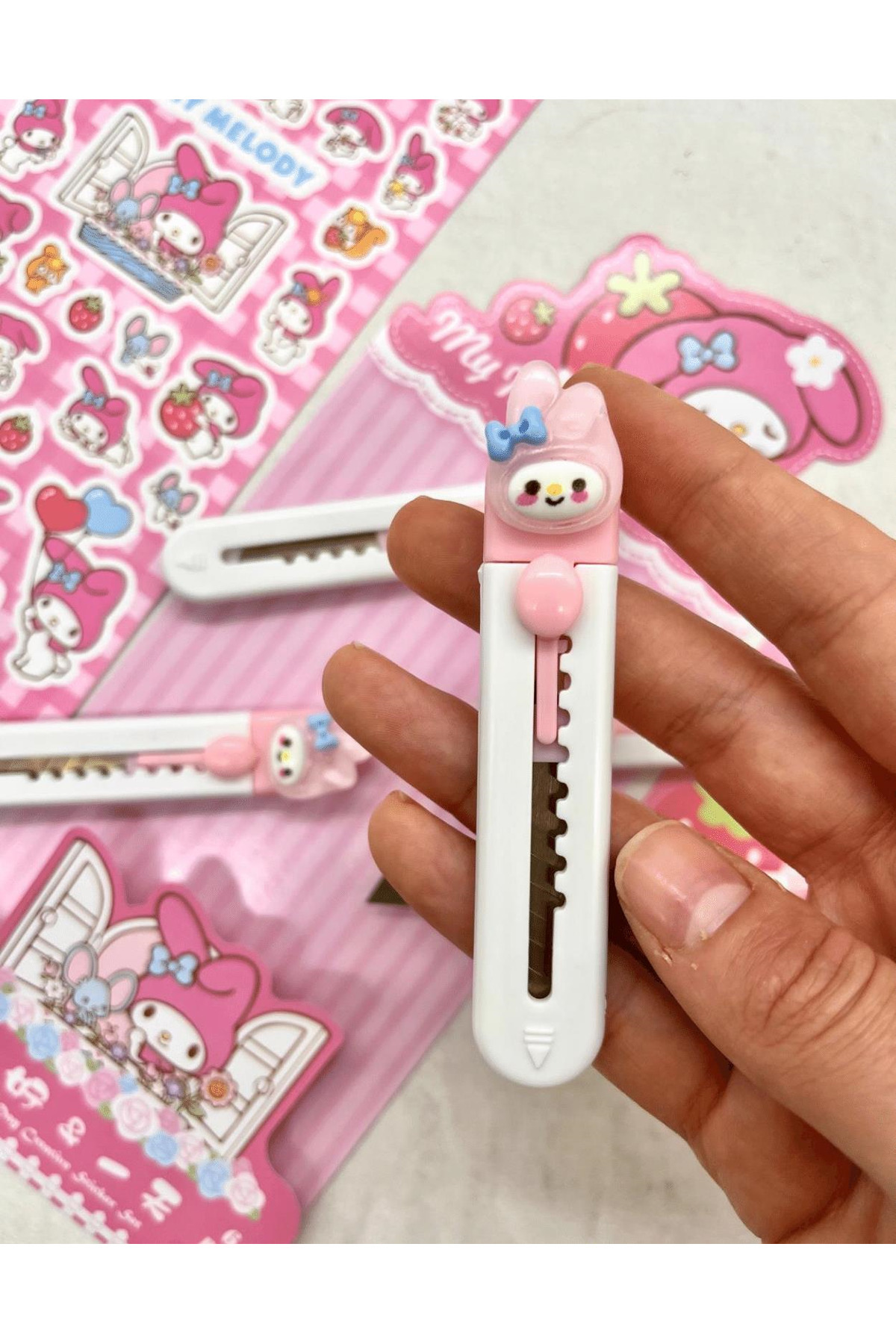 Kağıt Gemi Dükkan Sanrio My Melody Karakterli Maket Bıçağı / Sanat Bıçağı / Bullet Journal / Scrapbook/Falçata