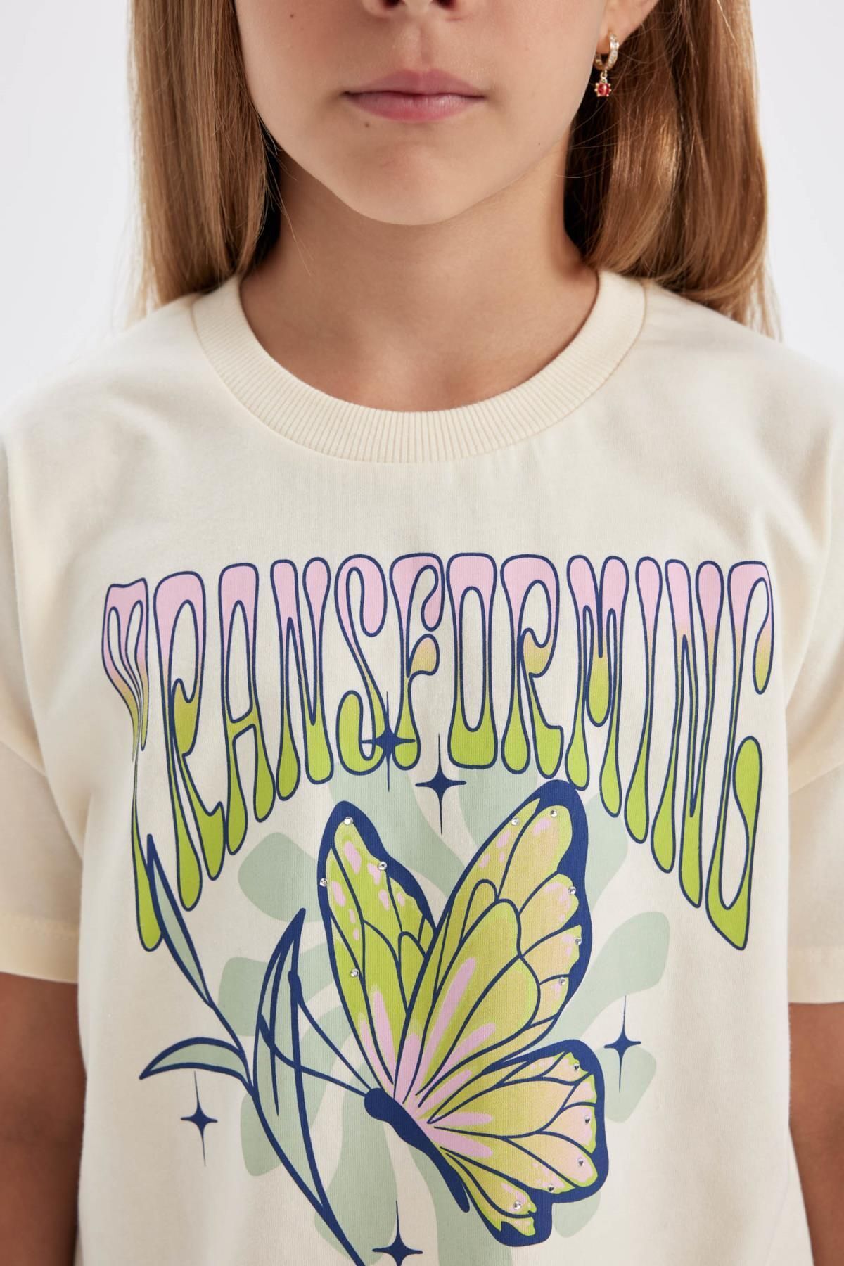 تی شرت دخترانه دفاکتو | D0870A824HS Defacto - Image 5