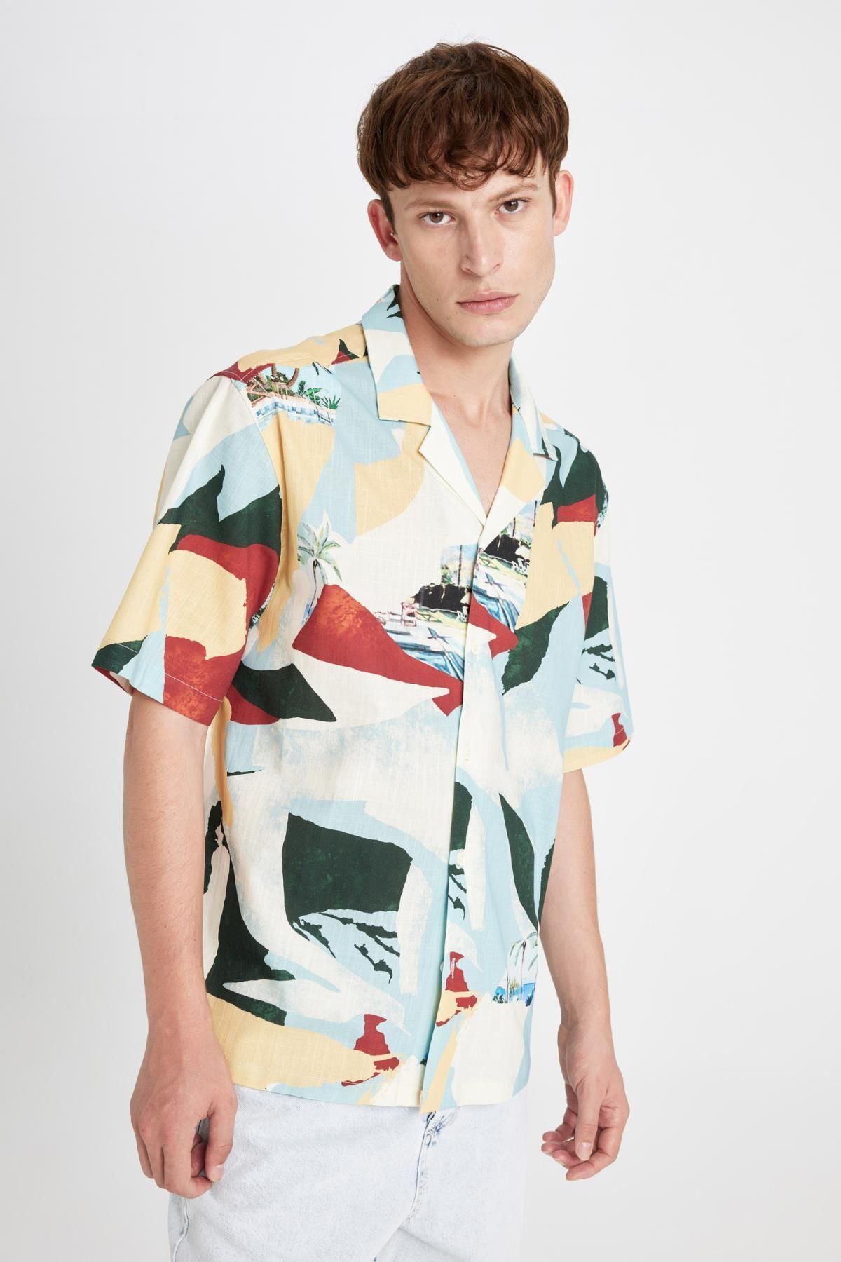 پیراهن مردانه دفاکتو | D4623AX24HS Defacto - Image 3