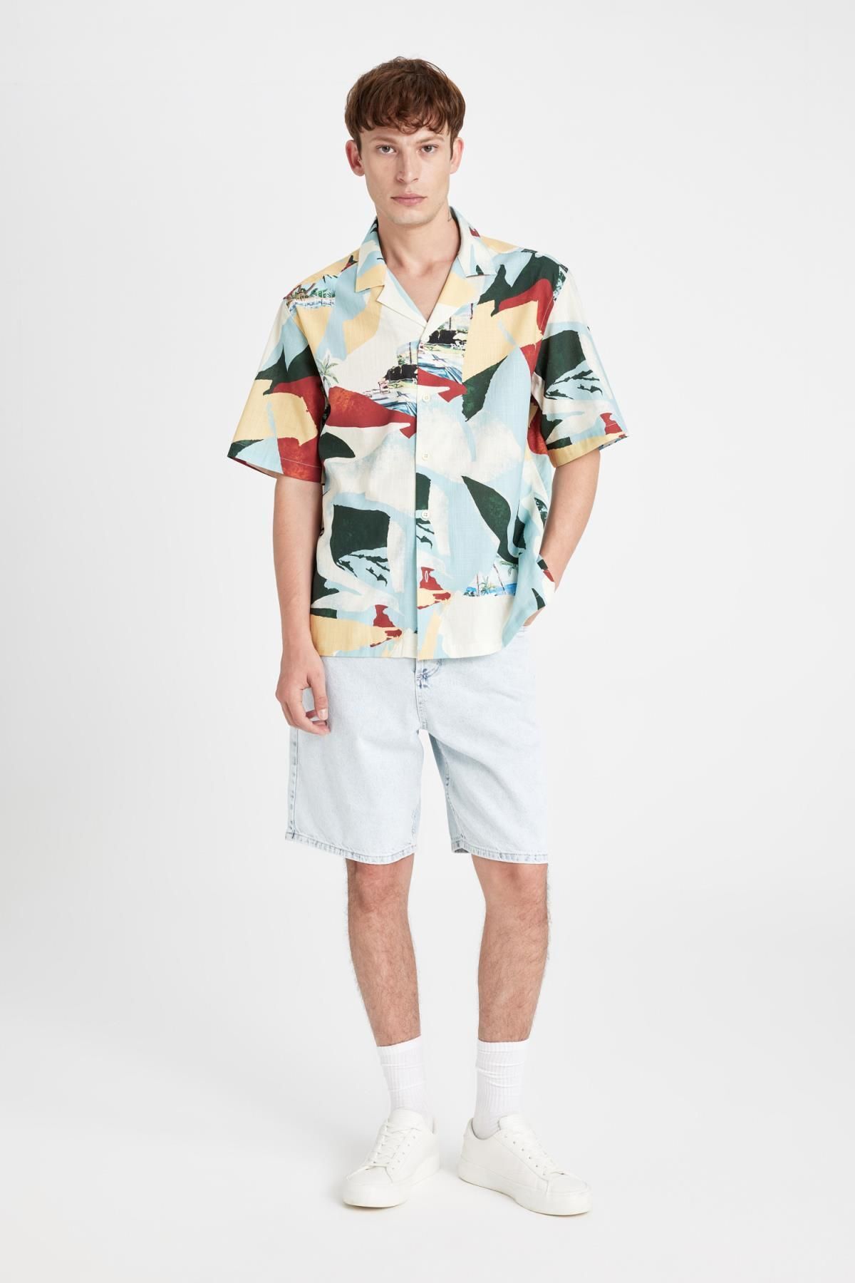 پیراهن مردانه دفاکتو | D4623AX24HS Defacto - Image 2