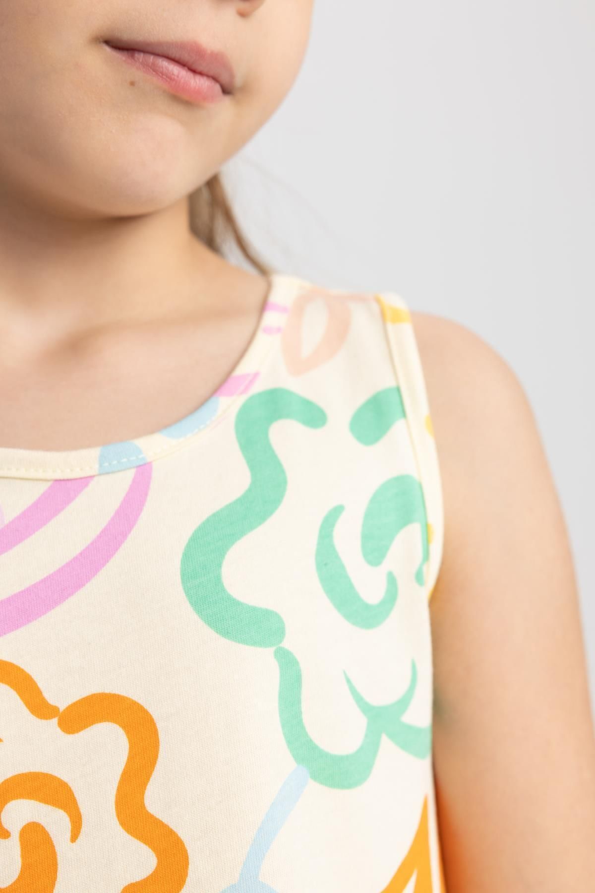 لباس مجلسی دخترانه زرد دفکتوDefacto | TYC00758022290 اورجینال - تصویر 5